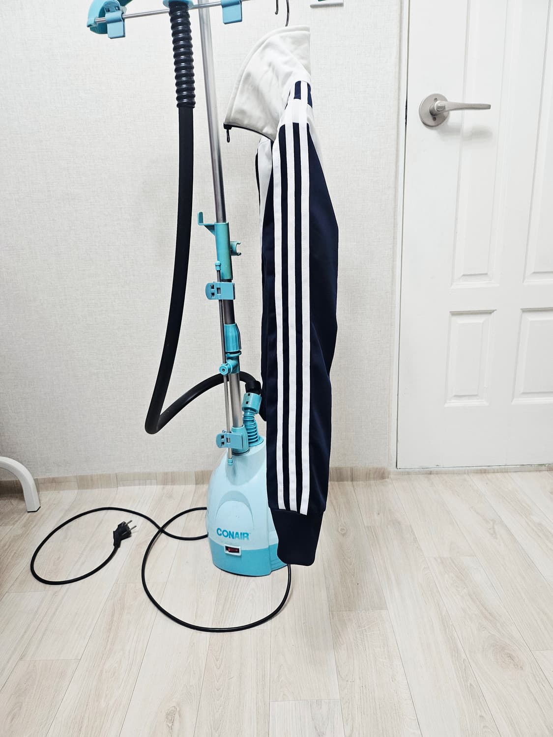 (95)M☆우주매물☆ 아디다스 파이어버드 설윤[화이트네이비]트랙탑져지 상품이미지5