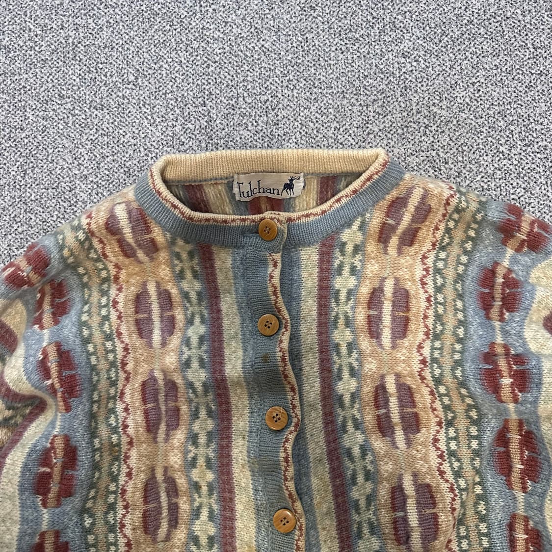 빈티지 패턴 가디건 상품이미지2