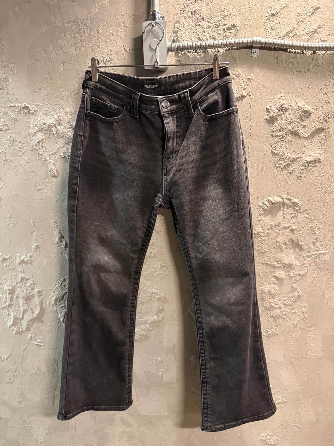 트루릴리전 블랙 워시 데님 팬츠 28 상품이미지2