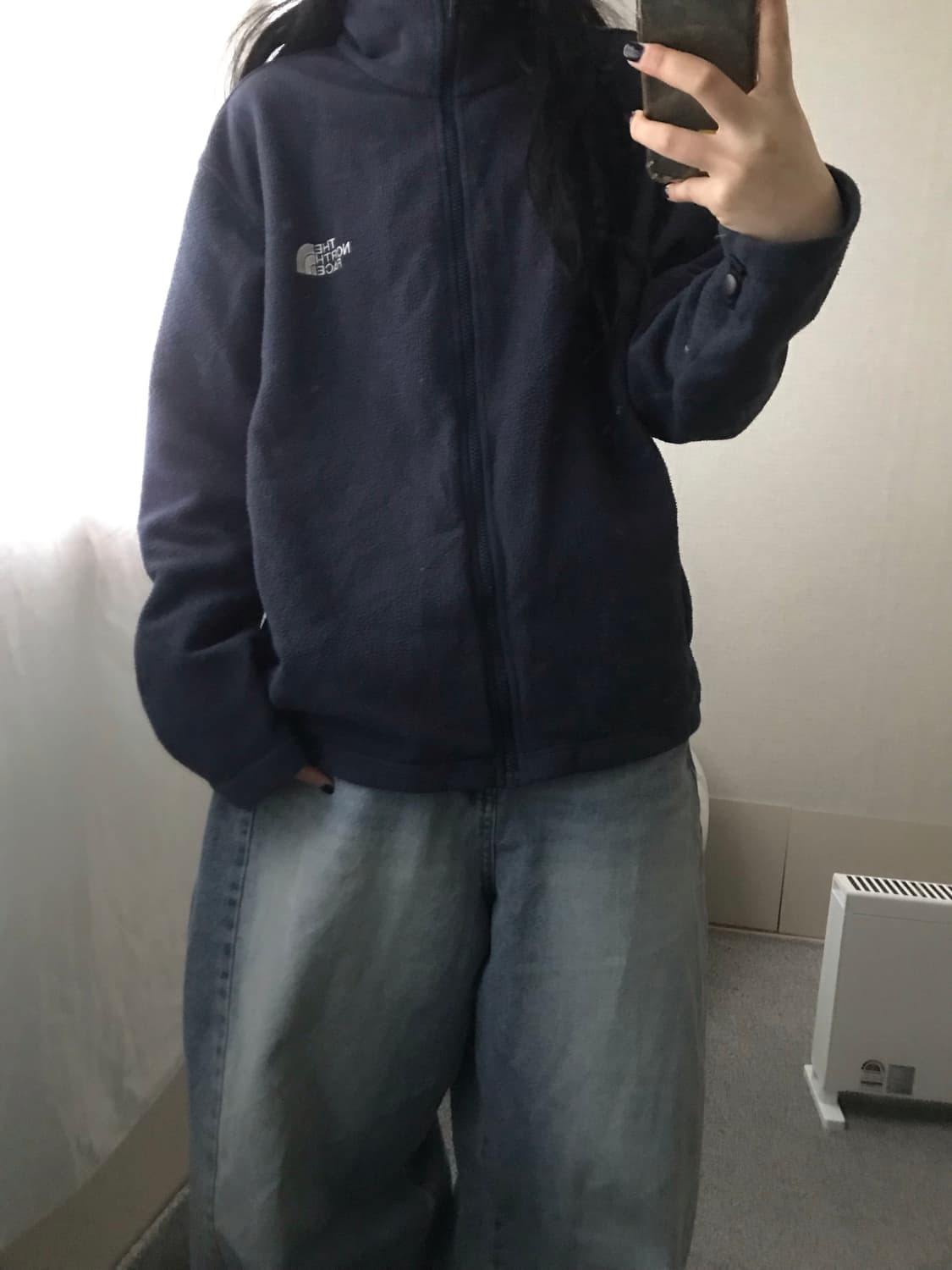 노페 네이비 후리스 상품이미지1