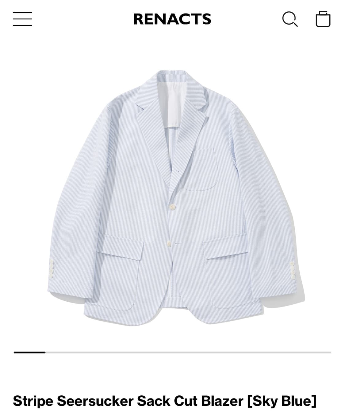 리넥츠 25ss 시어서커 수트 셋업 3(105/32) 상품이미지1