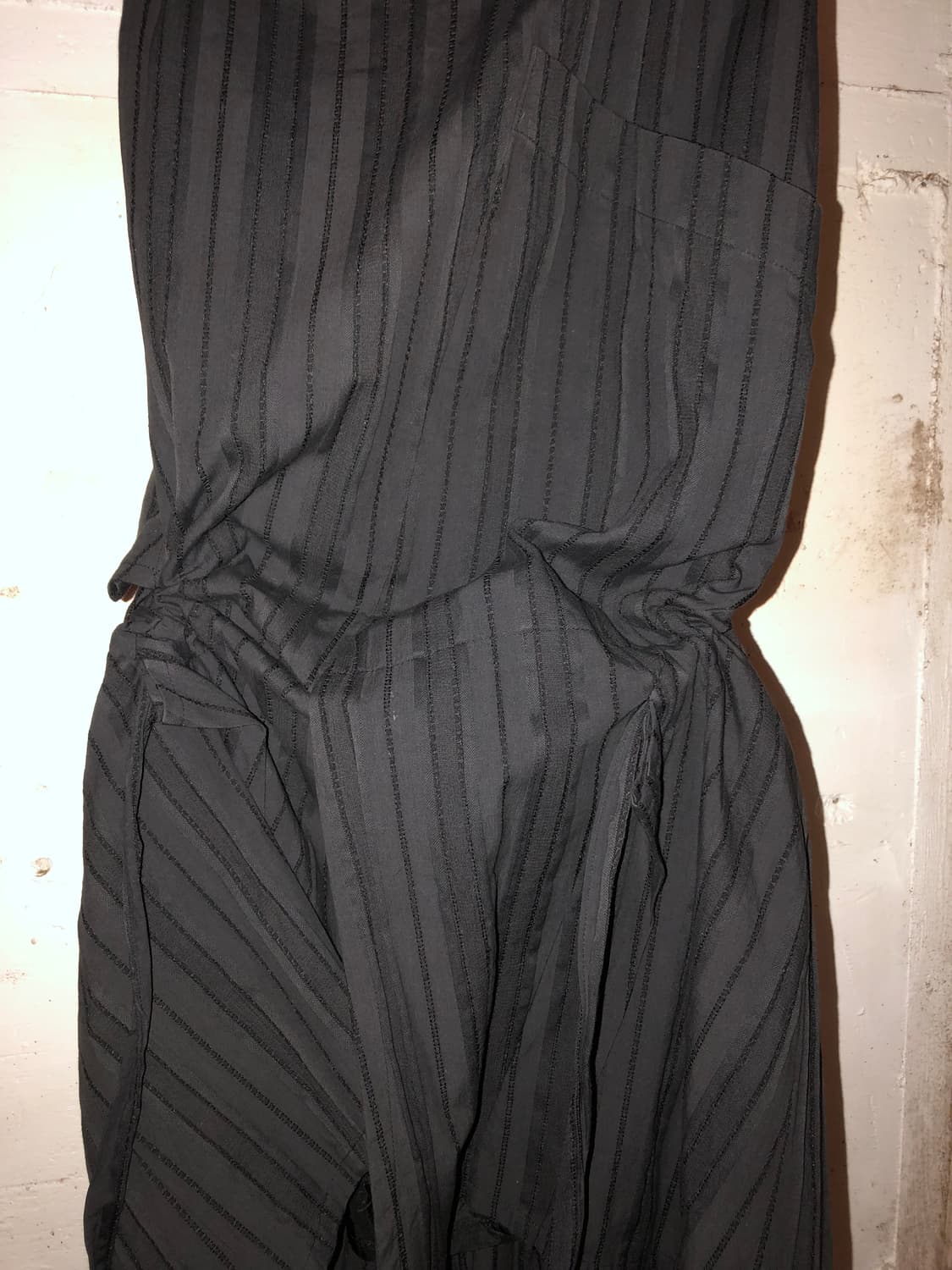 Muted Stripe Layered Asymmetric Skirt 상품이미지7