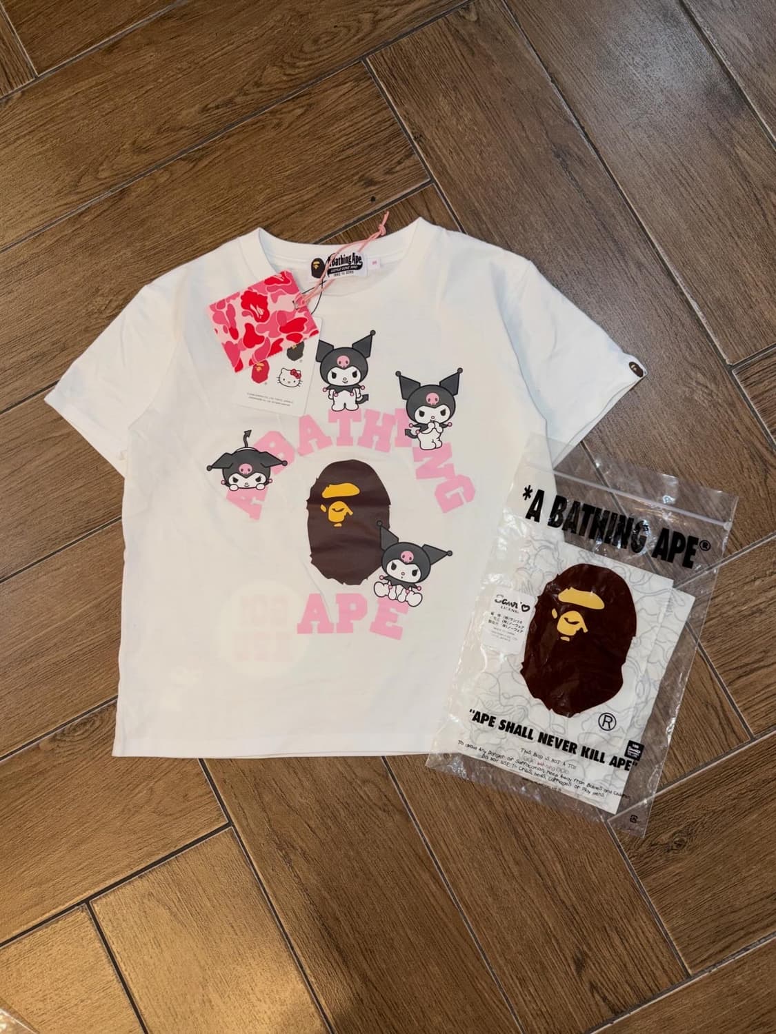 Bape X Sanrio Kuromi T-shirt ( 새상품 ) 상품이미지7