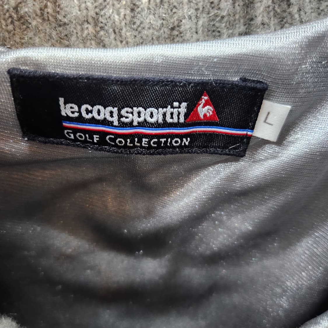 르꼬끄 골프 와펜 니트 집업 L(M) 상품이미지4