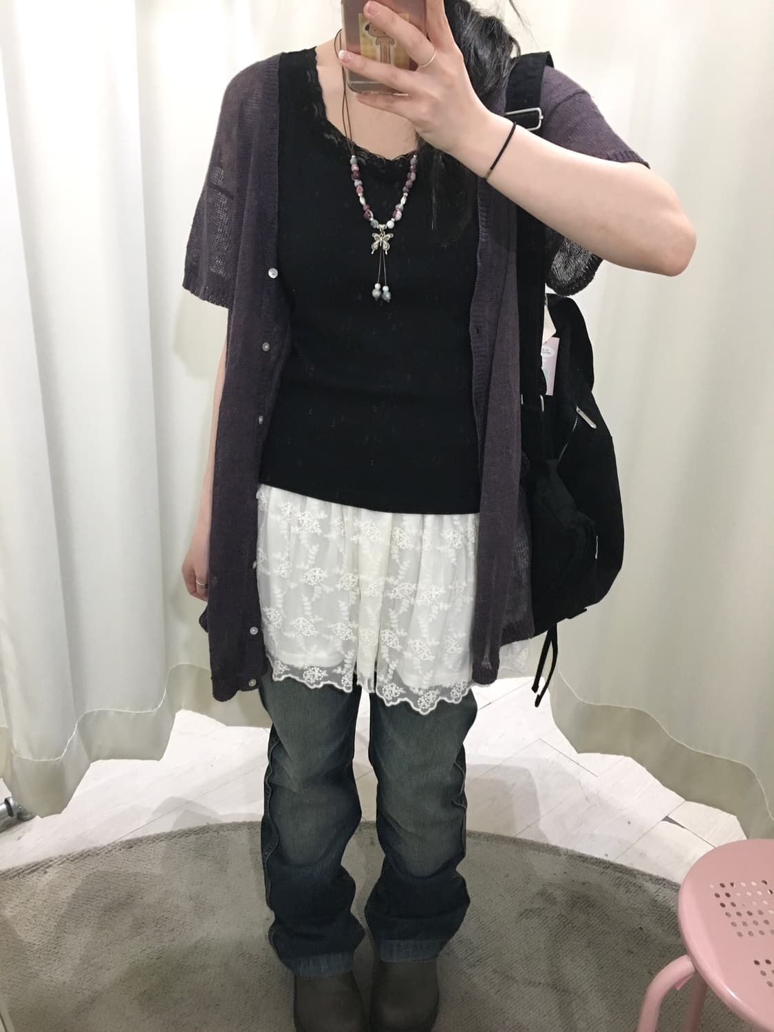 vintage lace sleeveless 상품이미지5