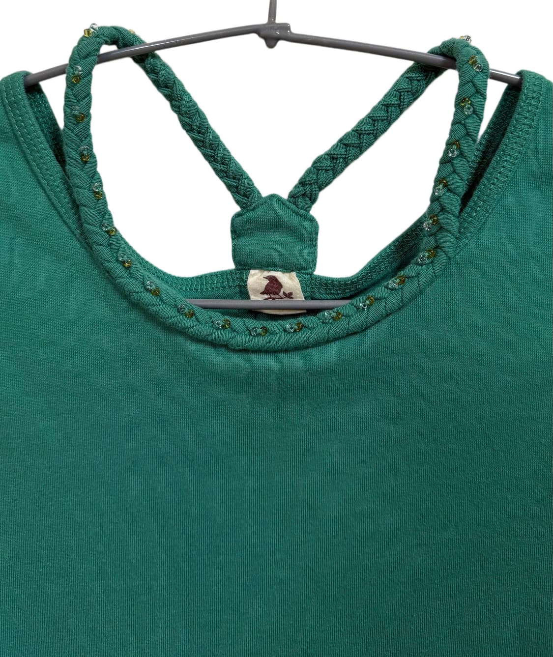 갸루Y2K st 에메랄드 크로스스트링 슬리브리스 탱크탑 상품이미지4