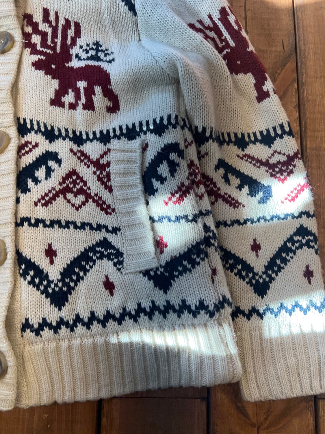 노르딕 플리스 니트 후드 가디건 상품이미지8