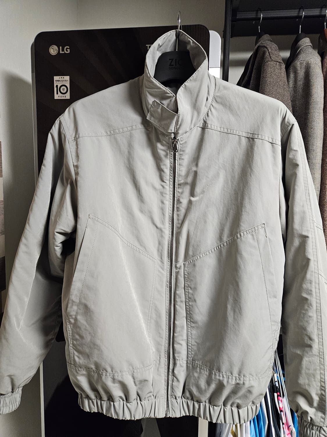 (S) 자라 그레이 블루종 봄버 상품이미지1