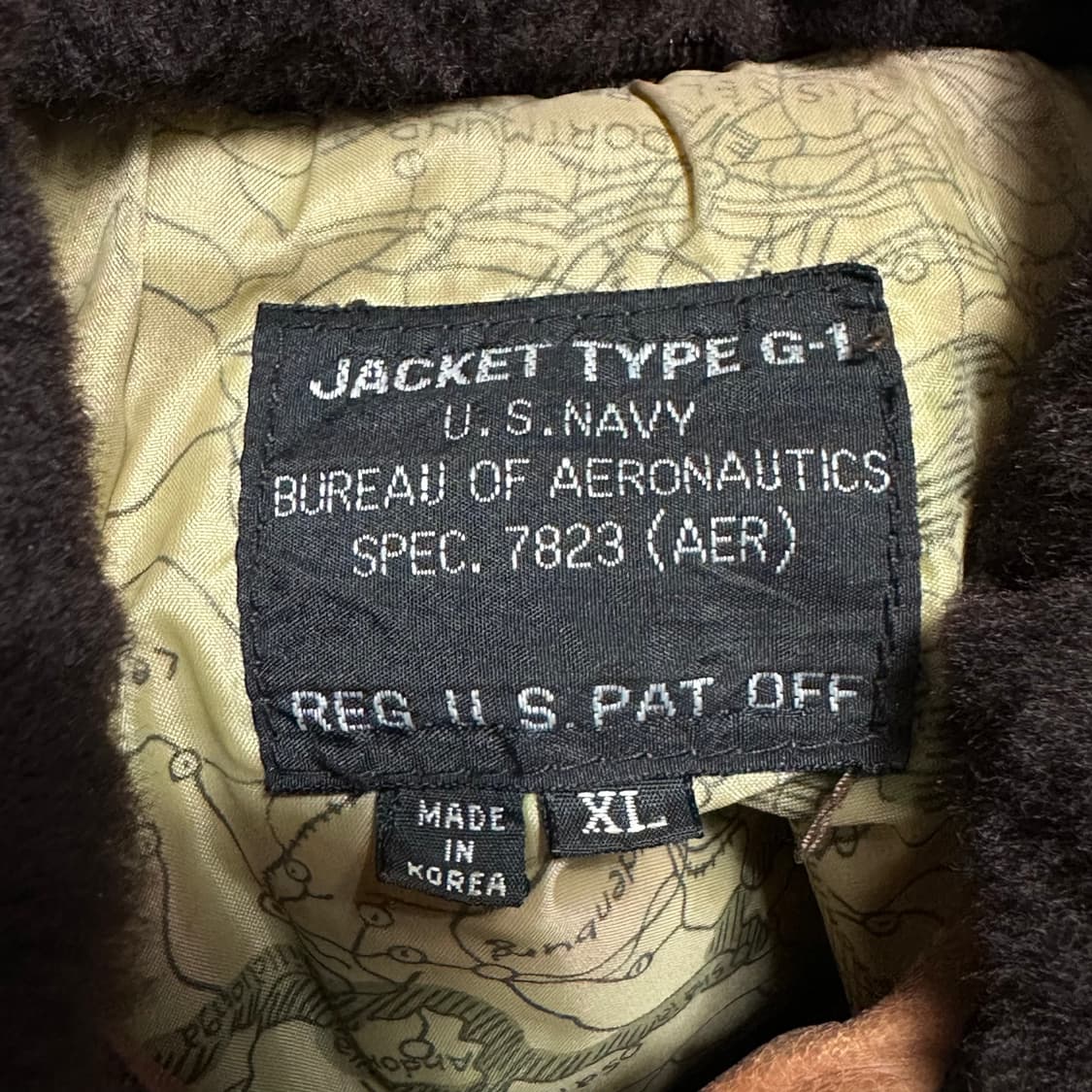 U.S NAVY G-1 가죽 점퍼 상품이미지4