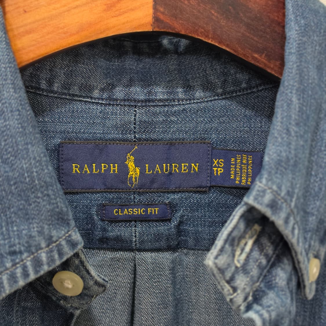 랄프로렌 샴브레이 데님 셔츠- XS 상품이미지7