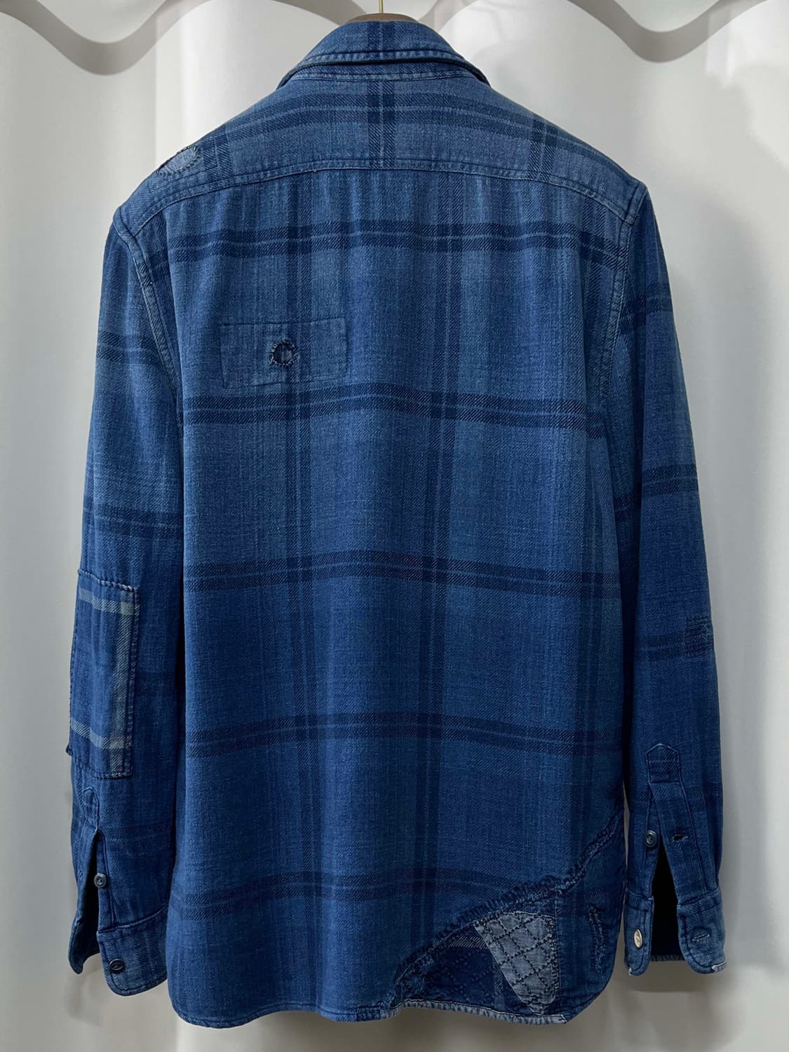 폴로 랄프로렌 사시코 리페어드 보로 인디고 워크셔츠 상품이미지2