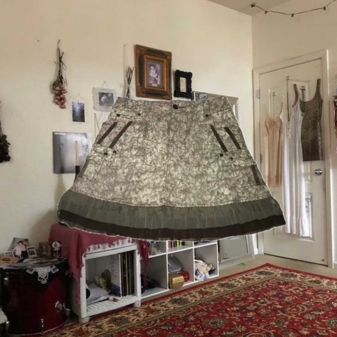 Vintage Jacquard pattern skirt 상품이미지1