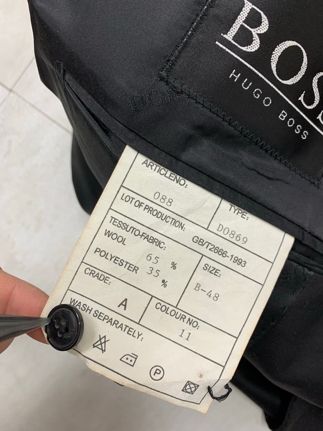 Boss 블랙 블레이저 #275 상품이미지6