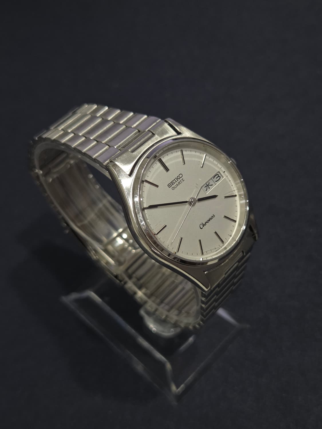 빈티지 세이코 크로노스 (SEIKO Chronos) - 화이트 실버 다이 상품이미지2