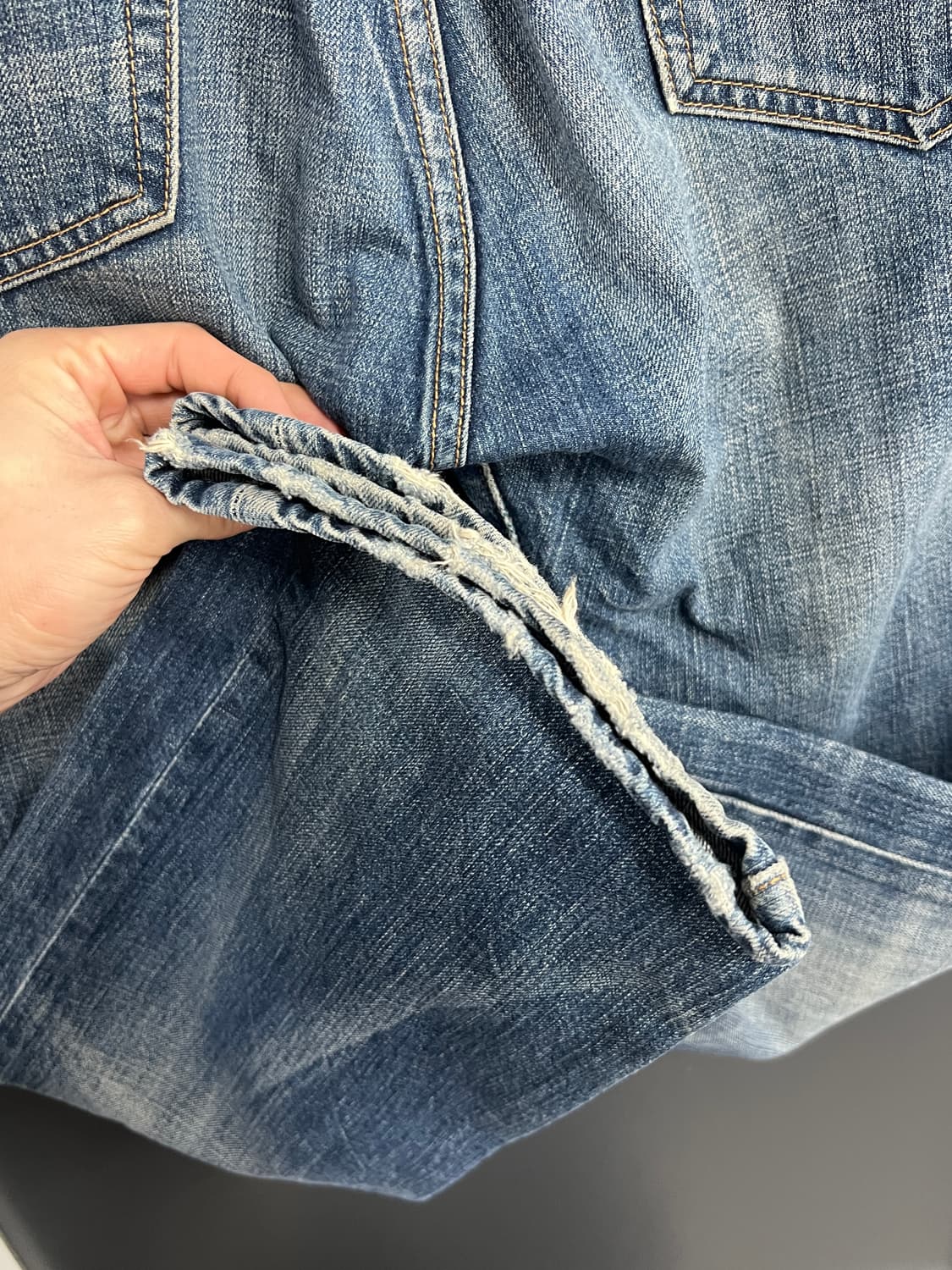 Levis 501 리바이스 오리지널 스트레이트핏 데님 팬츠 상품이미지4