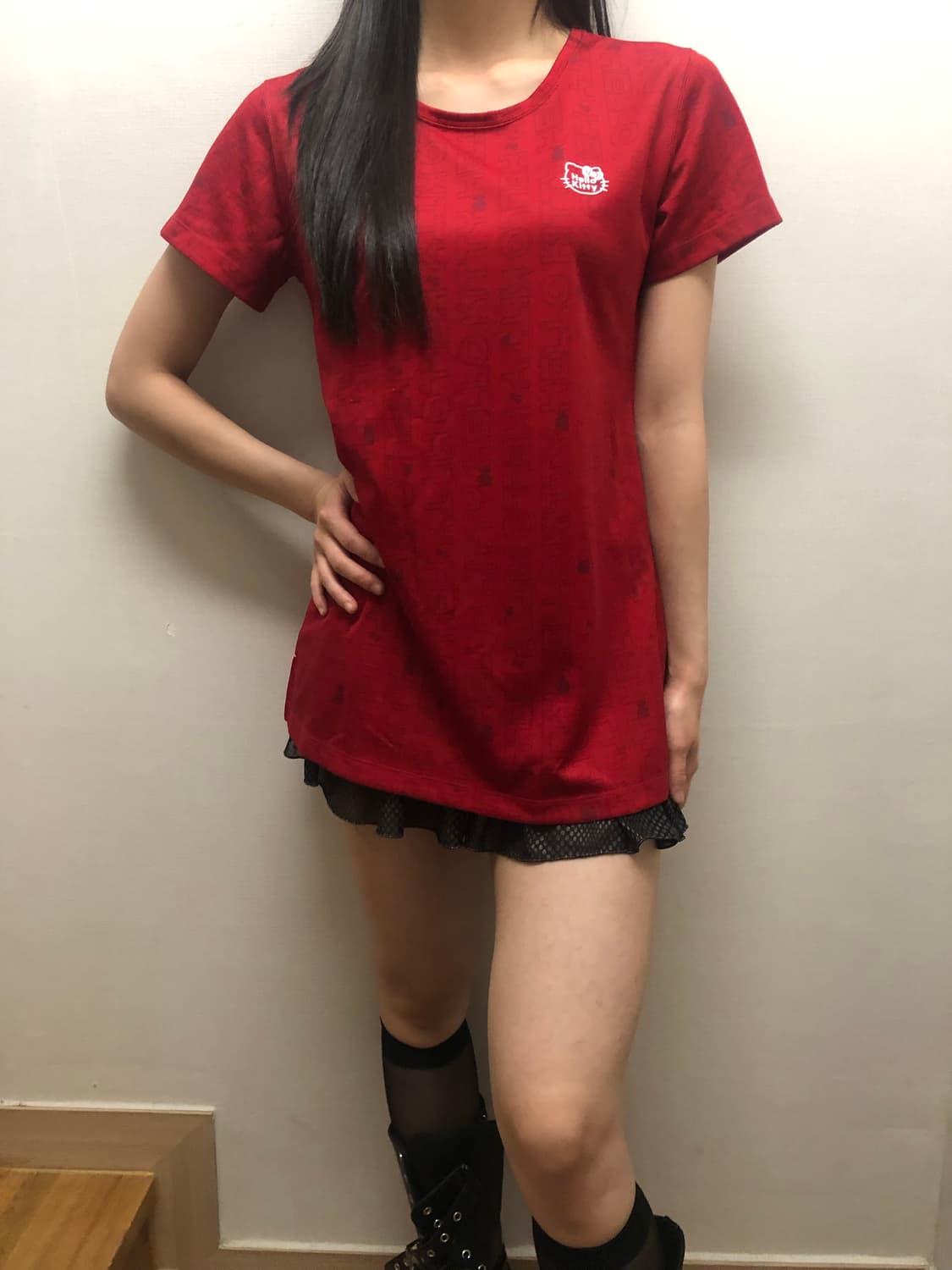 빈티지 헬로키티 레드 티셔츠 상품이미지3