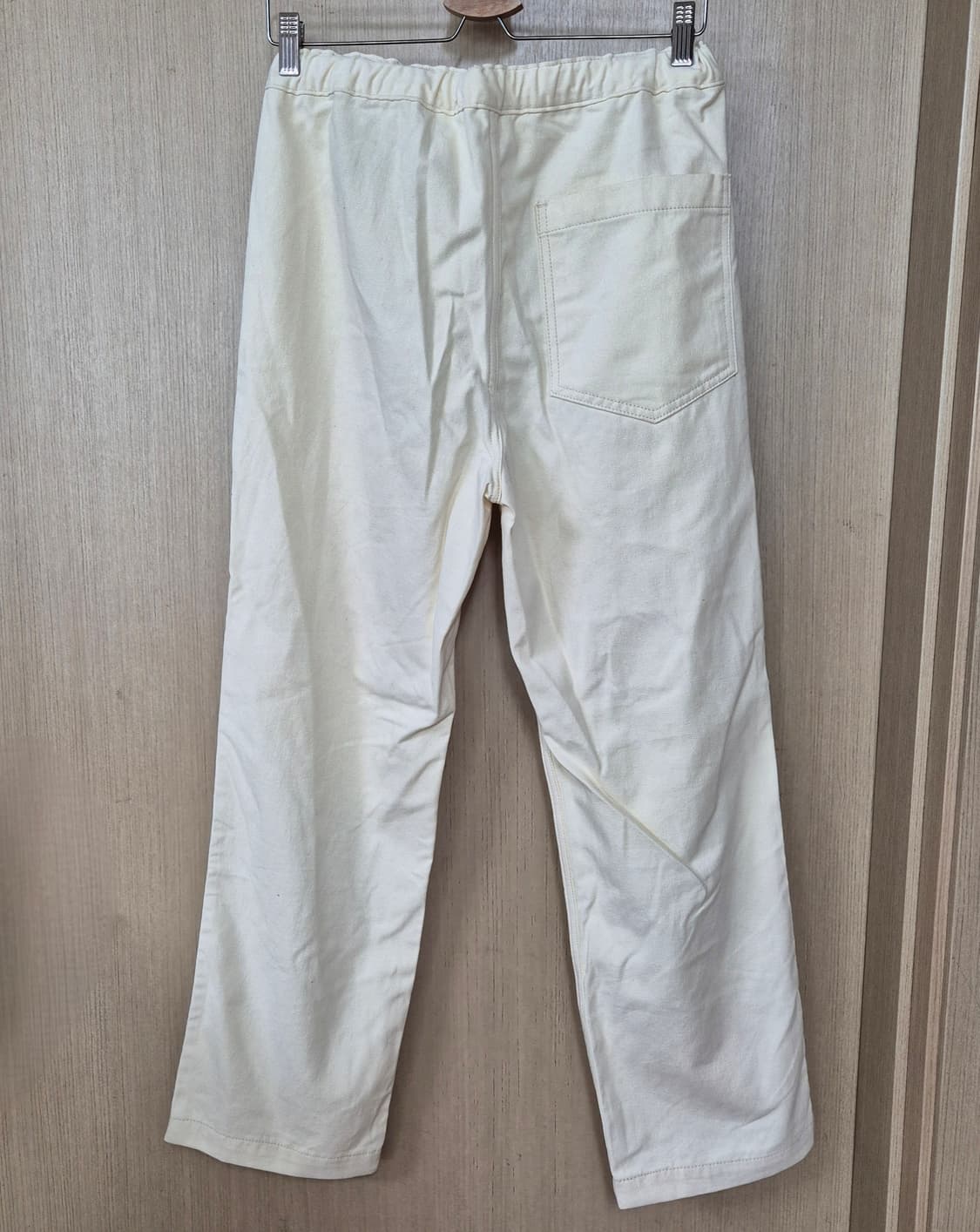 [M]프리즘웍스 아이보리 코튼 팬츠 상품이미지2