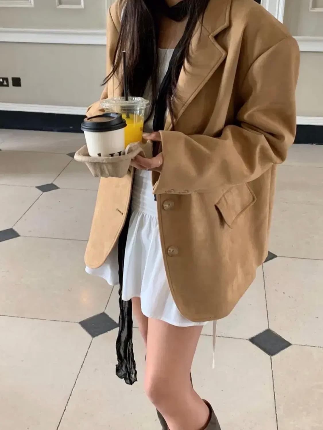 leeds 리즈 로이비건 스웨이드 자켓 상품이미지1