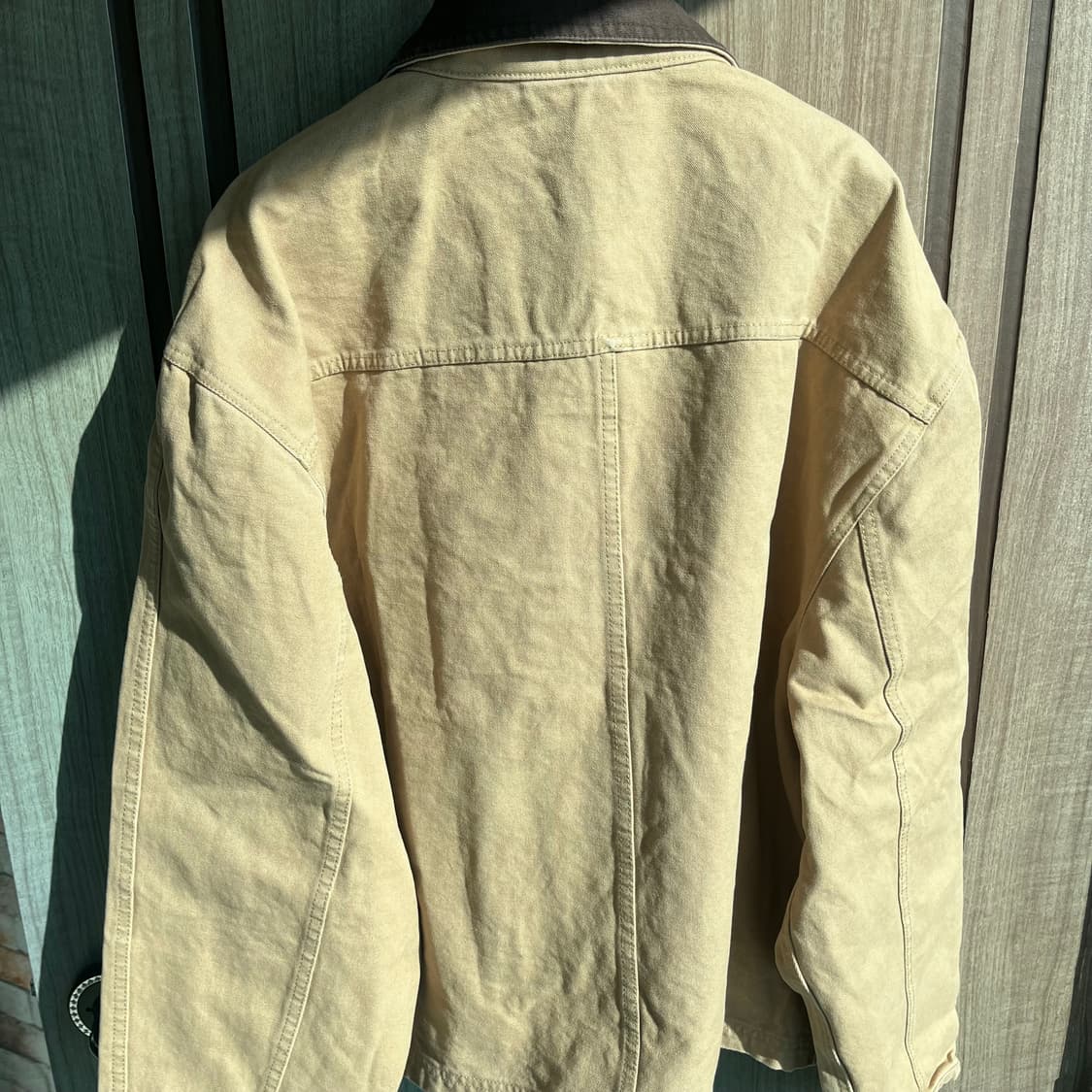 새상품(M)파르티멘토 빈티지 워시드 워크자켓 베이지 상품이미지2