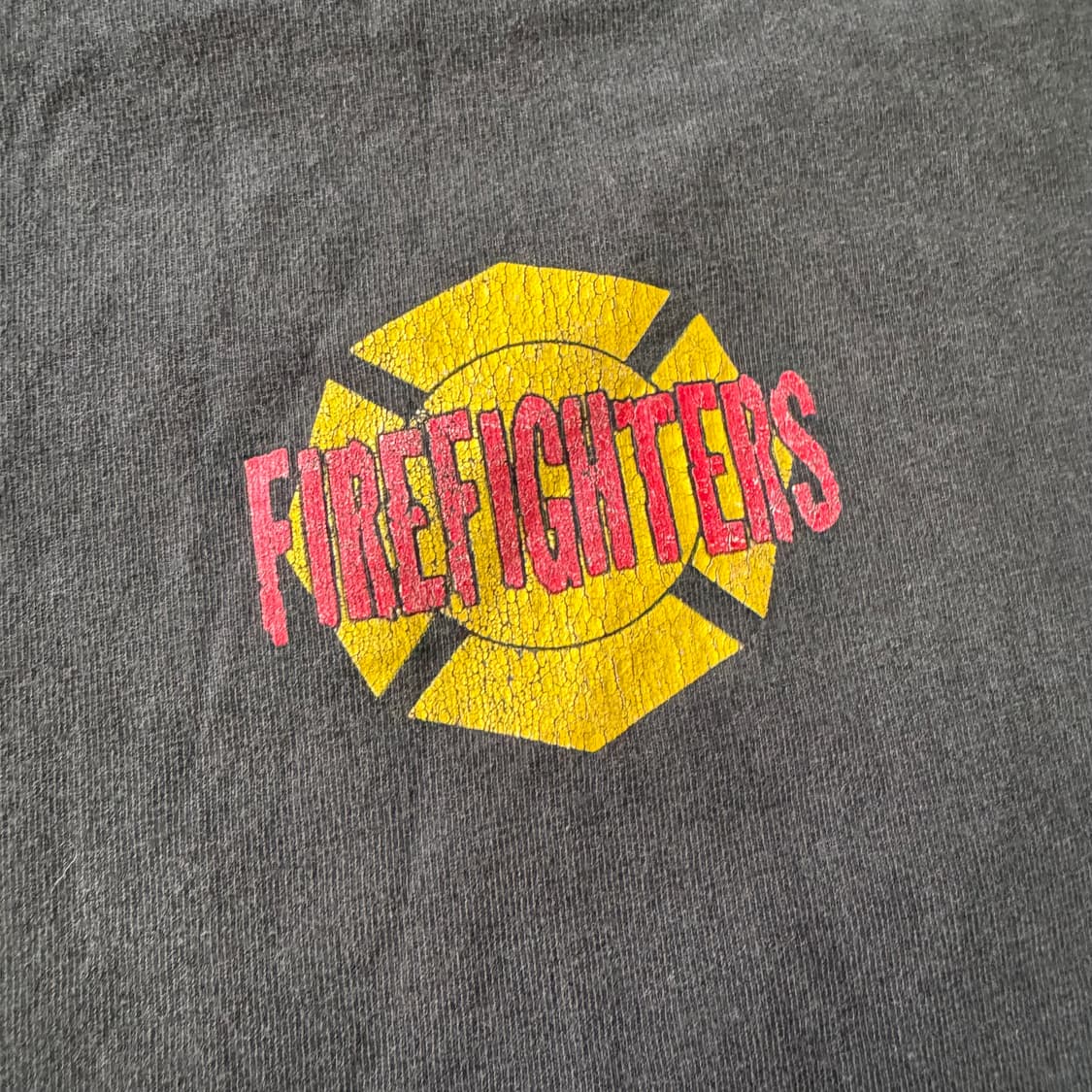 [XL] 90s Fire Fighters 미 소방관 캠페인 프린팅 반팔 상품이미지6