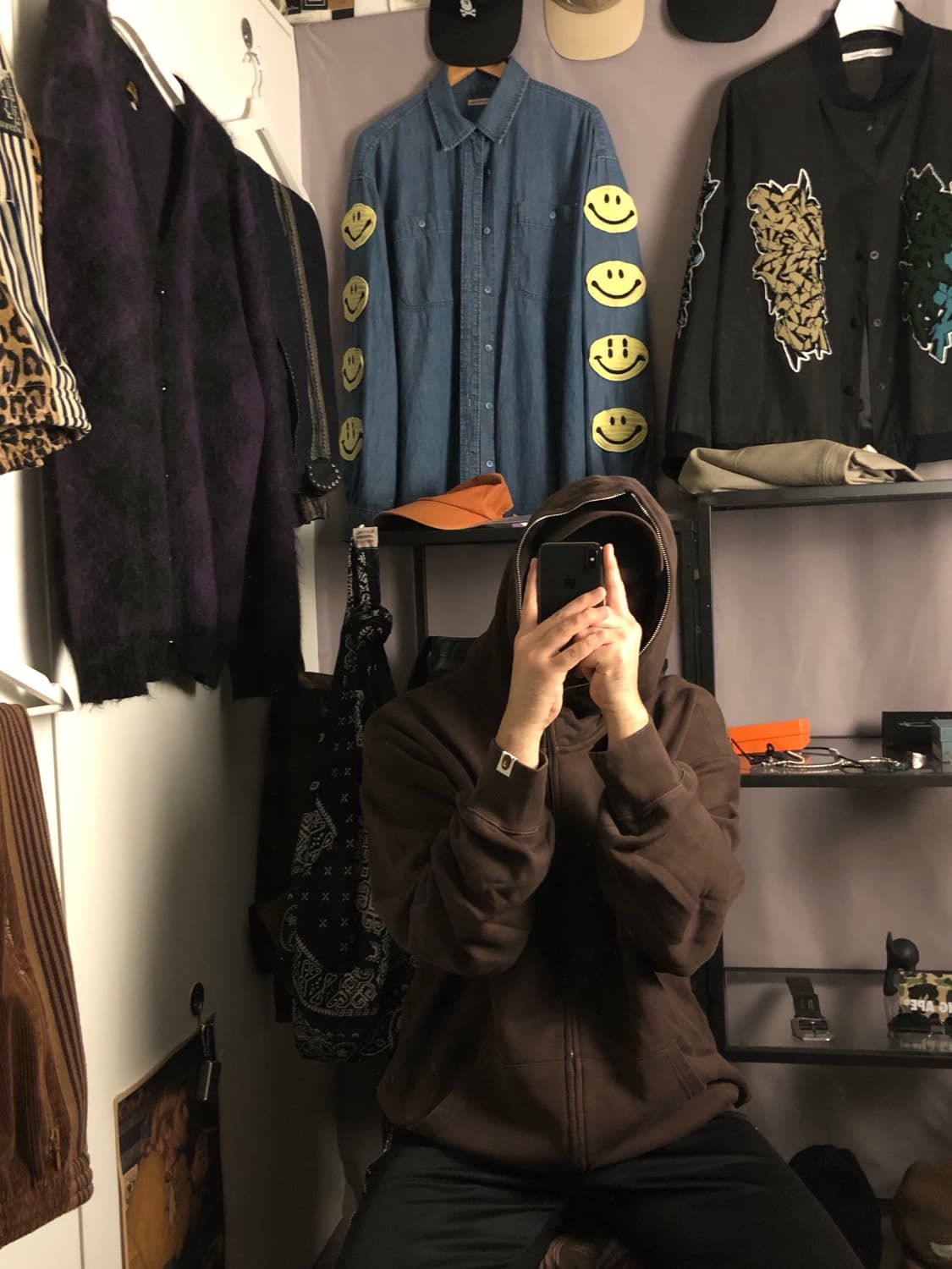 베이프 원 포인트 후드집업 상품이미지5