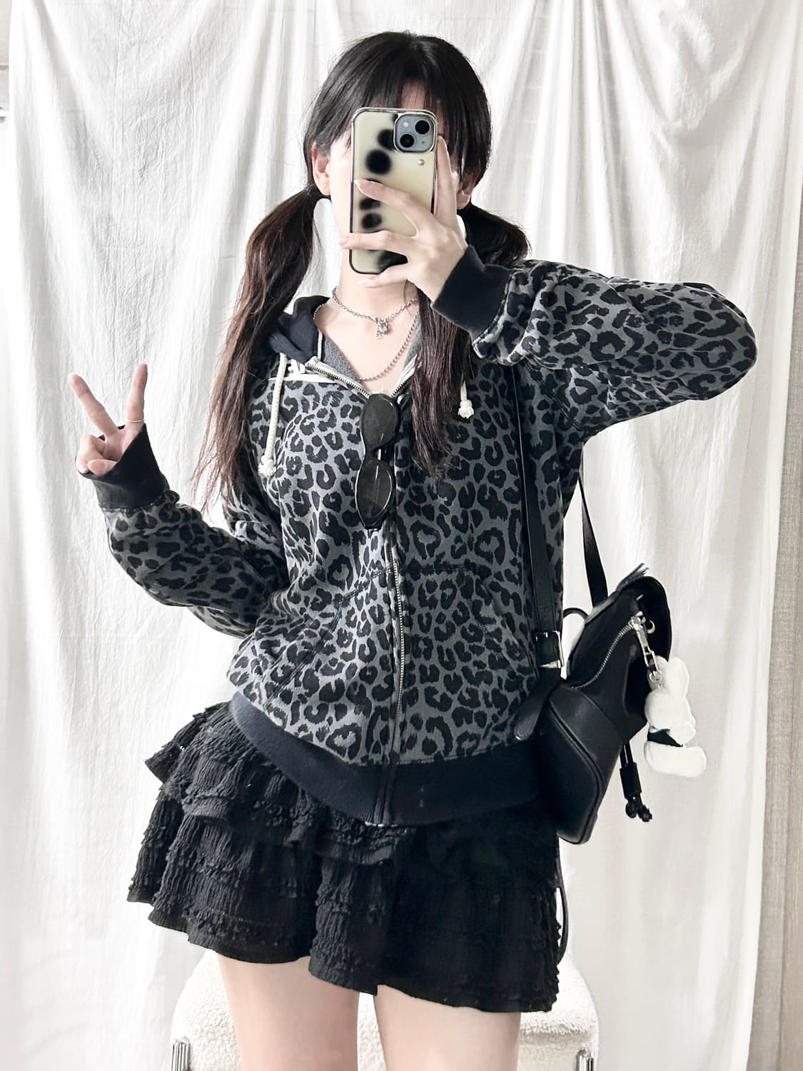 나이키 스우시 레오파드 후드집업 상품이미지3