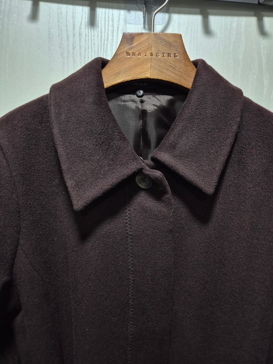 JPN빈티지.COMME CA ISM 브라운코트 상품이미지6