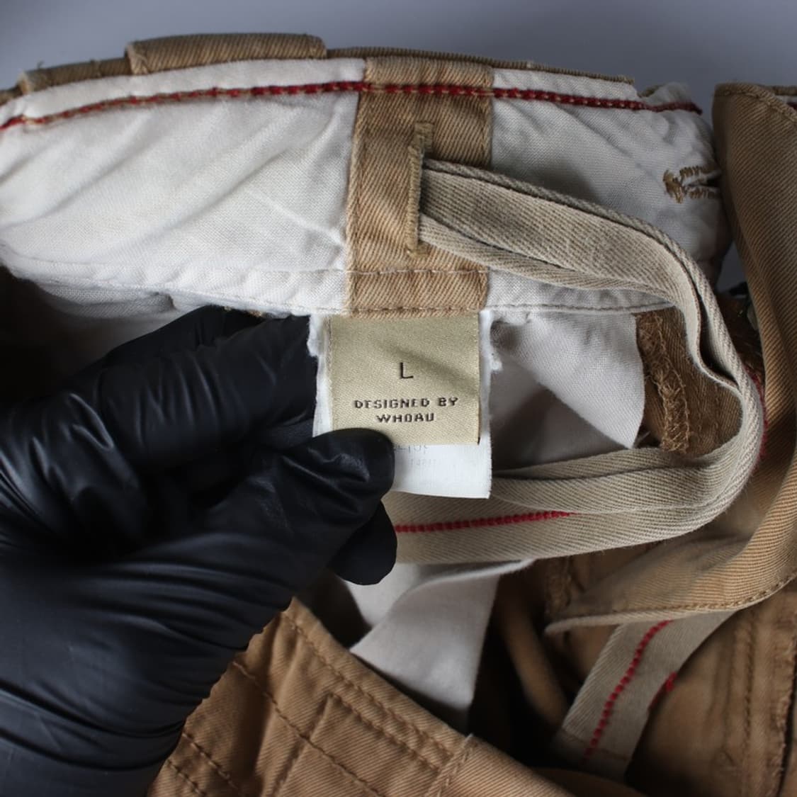 후아유 베이지 멀티 포켓 카고 하프 팬츠 L 상품이미지6