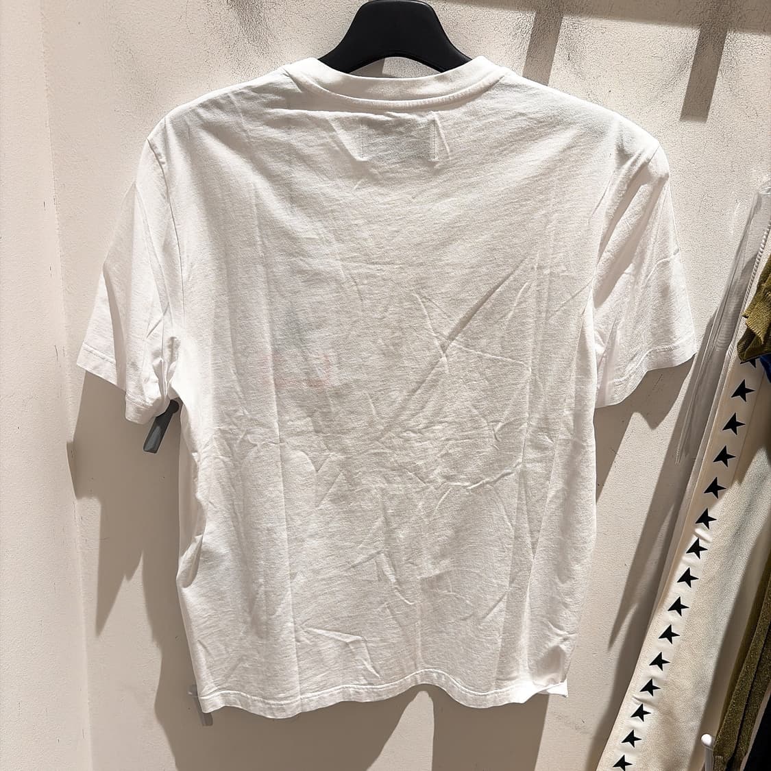 (골든구스 남성 화이트 실버 글리터 스타 티셔츠 상품이미지3