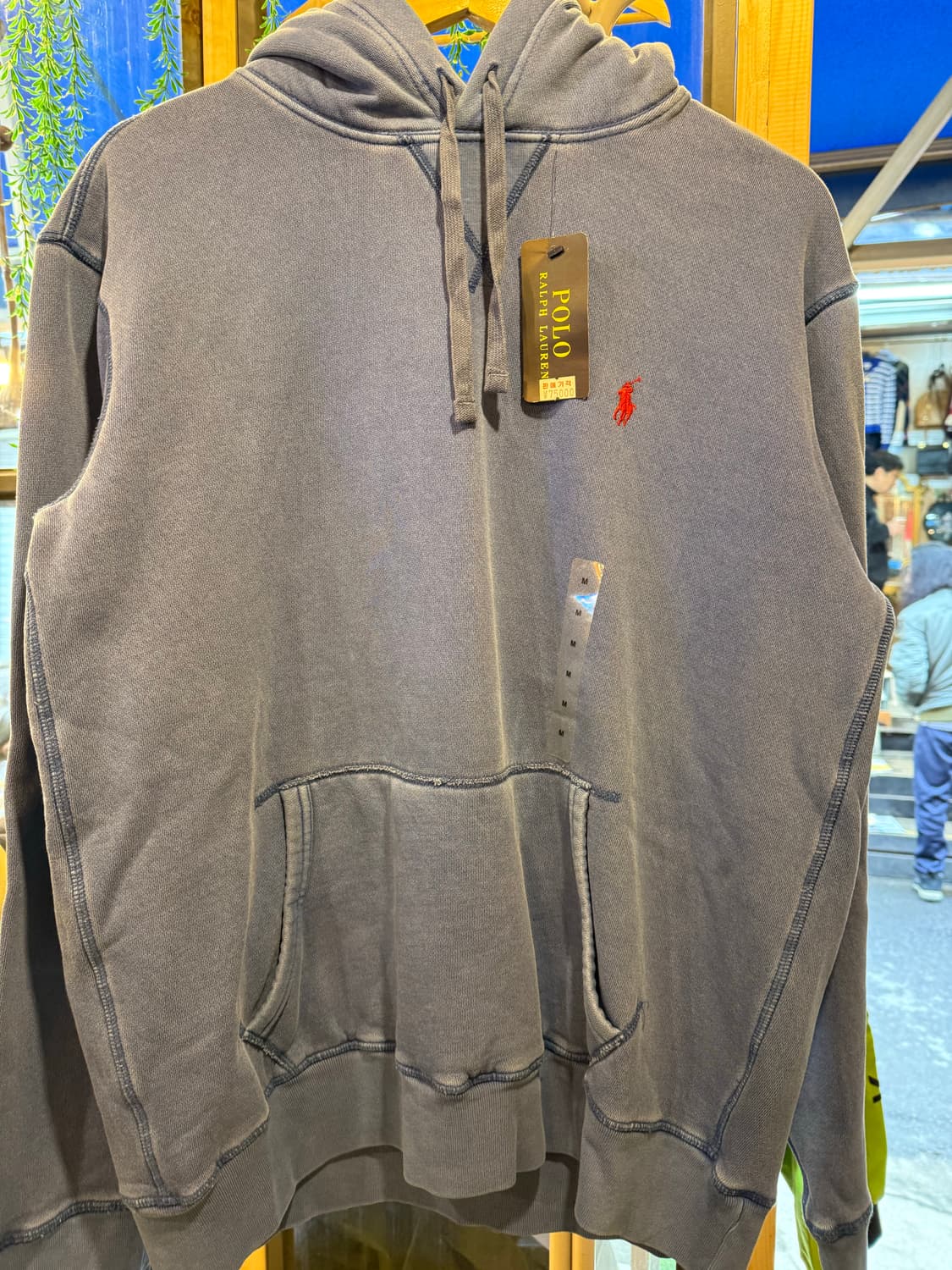 폴로 랄프로렌 레드포니 블루그레이 피그먼트 후드티 상품이미지1