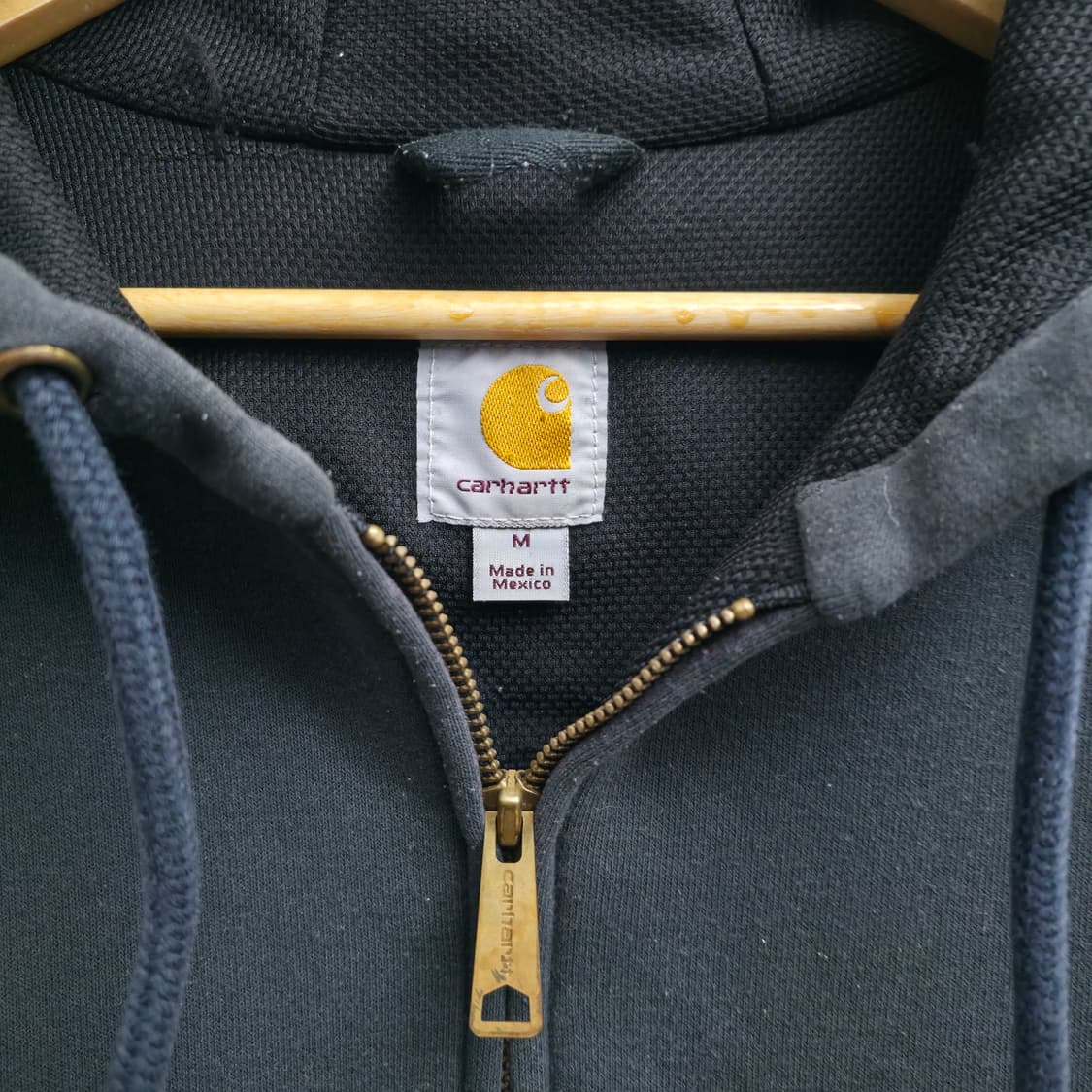 [M] 칼하트 써멀 블랙 후드 집업 상품이미지4