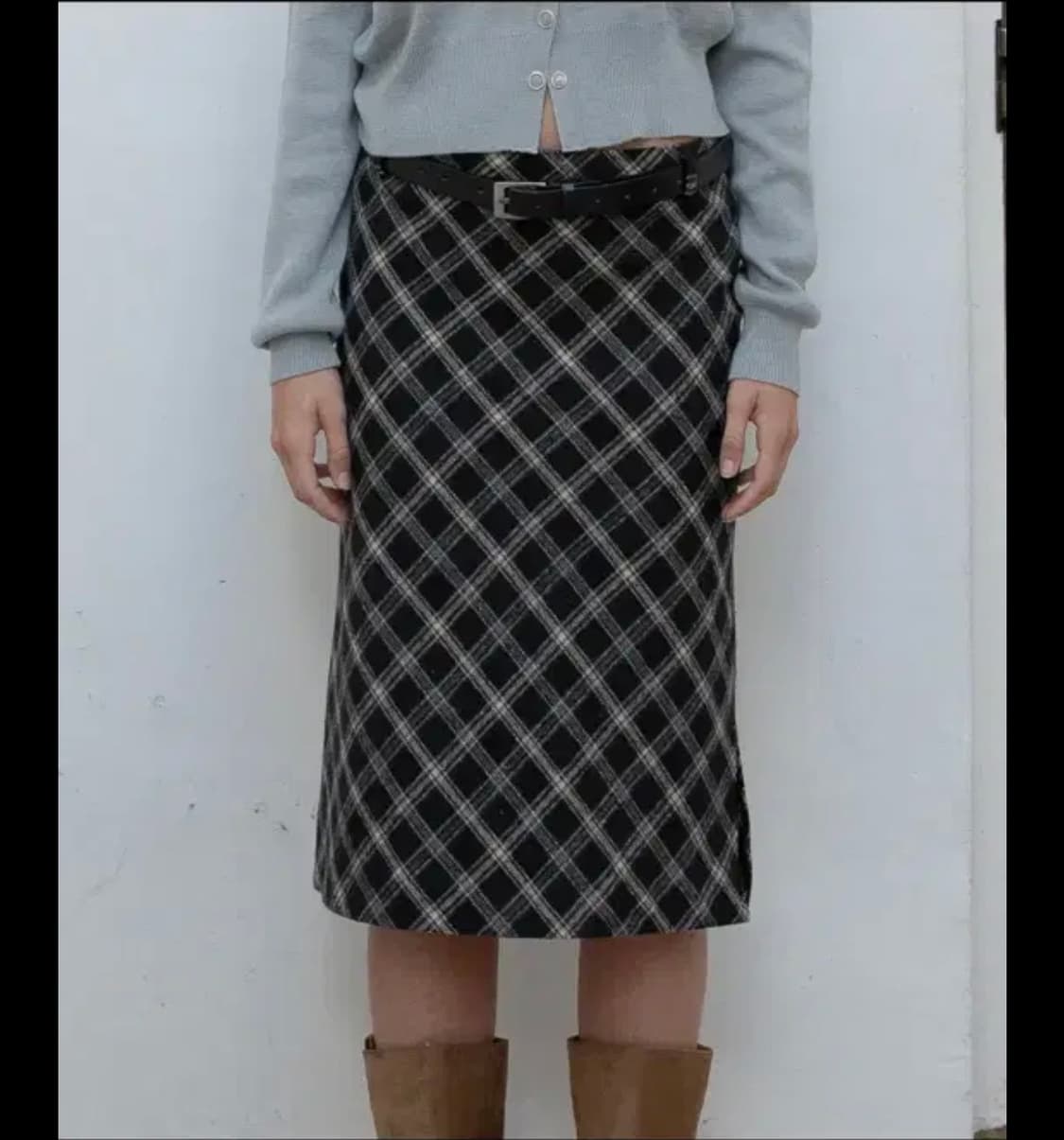 디망쉬 체크스커트 상품이미지1