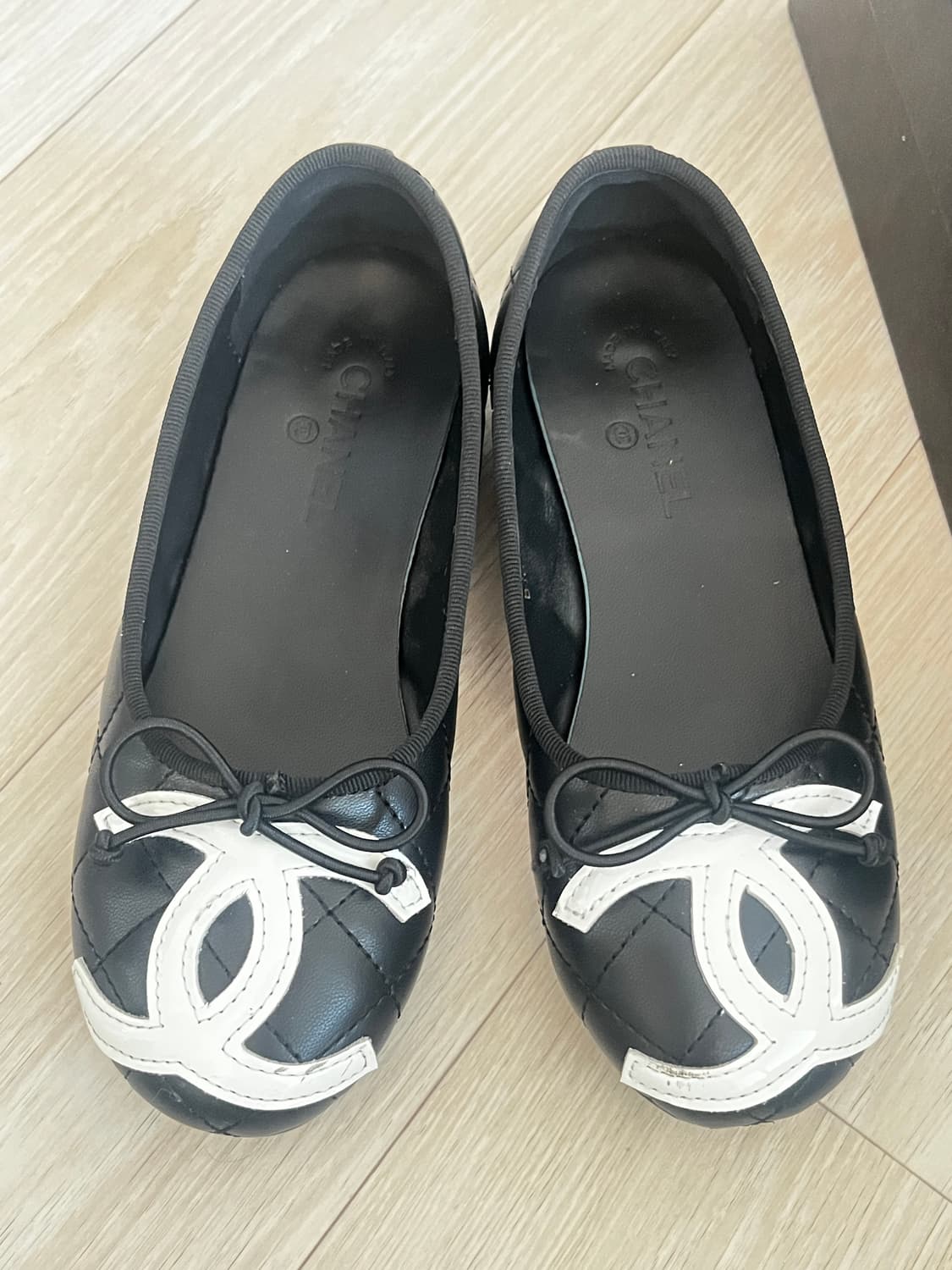 샤넬 로고 플렛슈즈 빈티지 상품이미지2