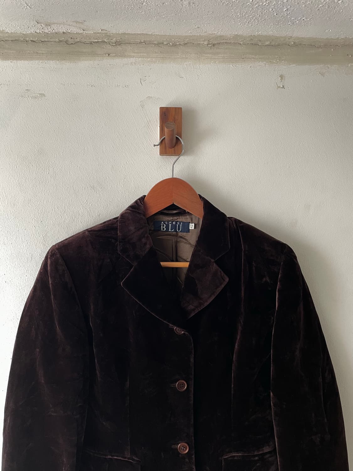 Vintage Aspesi BLU Velvet Jacket 상품이미지3