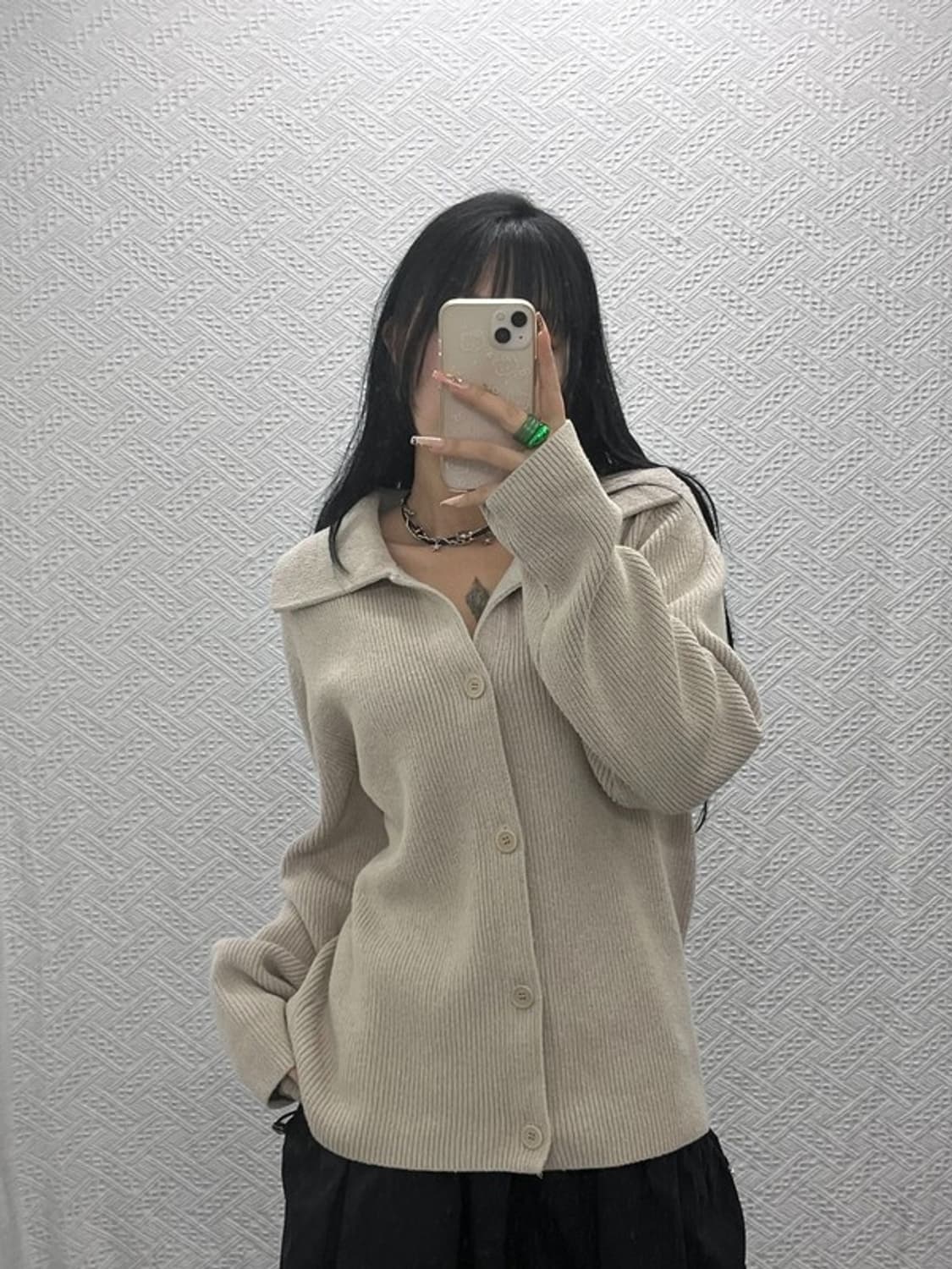 COS 코스 여리 캐주얼 부클레 니트 가디건 M C08163 상품이미지1