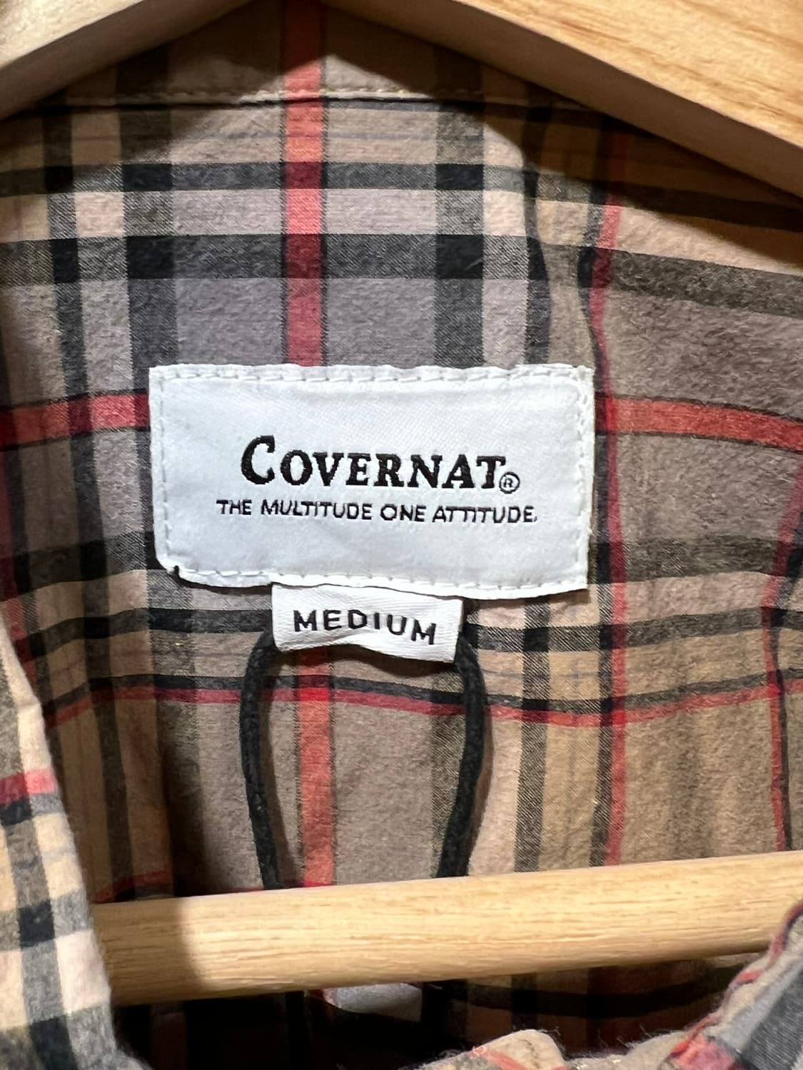 [M] 커버낫 베이지 체크 셔츠 상품이미지6