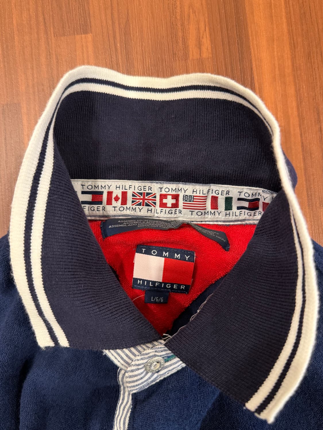 90s Tommy Hilfiger 타미힐피거 테리 코튼 컷오프 pk 반팔 상품이미지9