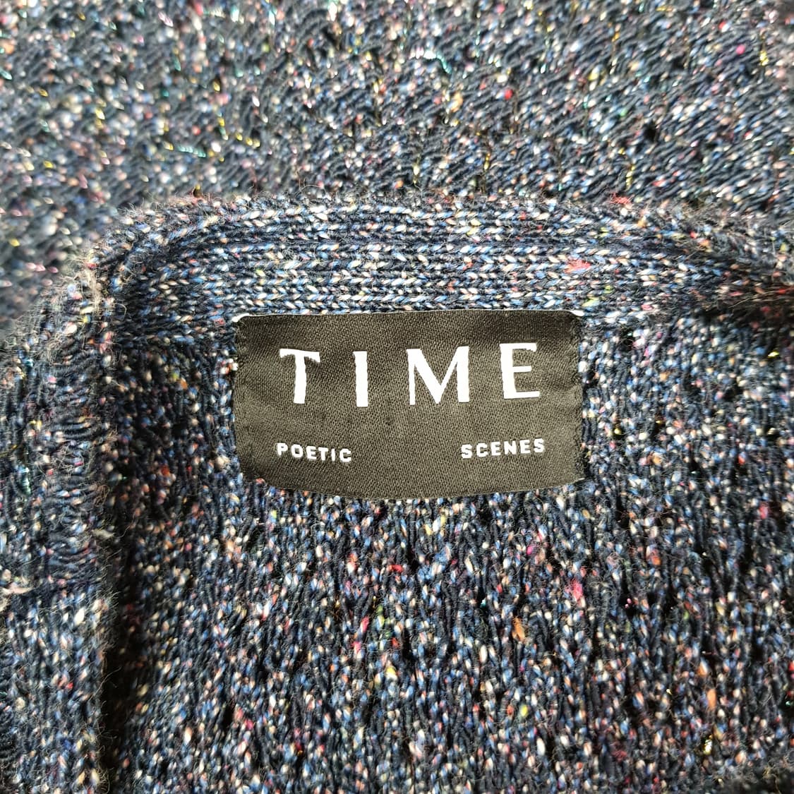 한섬 타임 2023 노카라 트위드 니트 자켓  F사이즈 상품이미지5