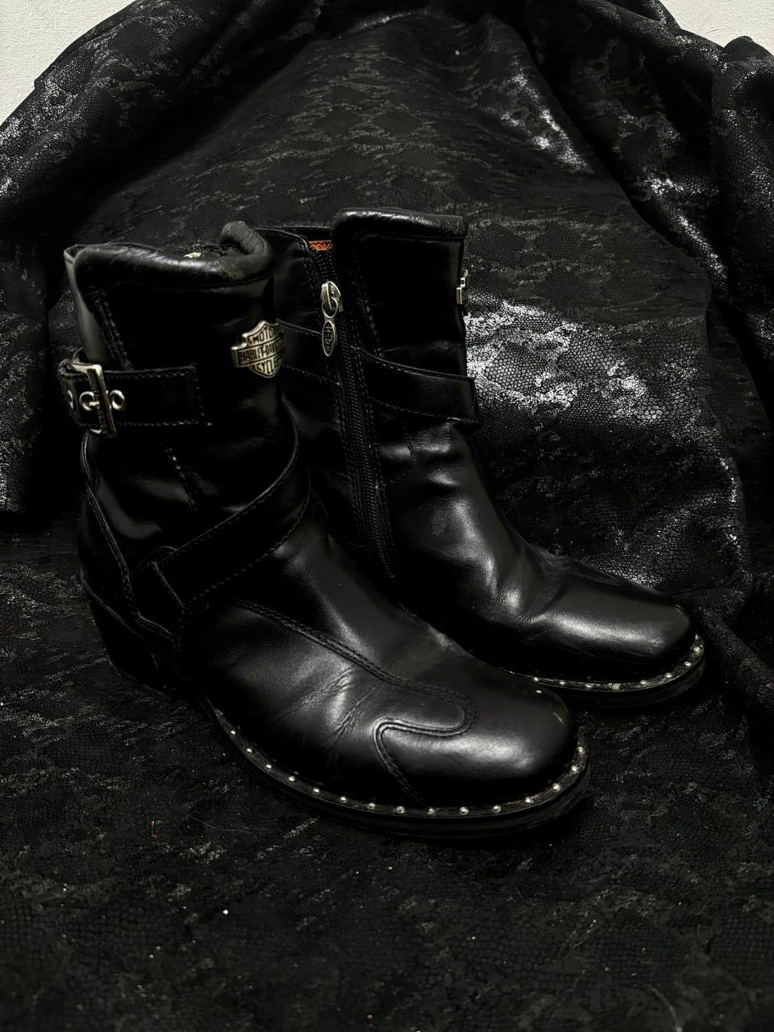 “Harley Davidson” Buckle&Stud Leather Bo 상품이미지8