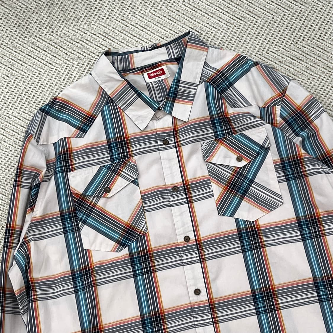 랭글러 투포켓 체크셔츠 r2246 상품이미지3