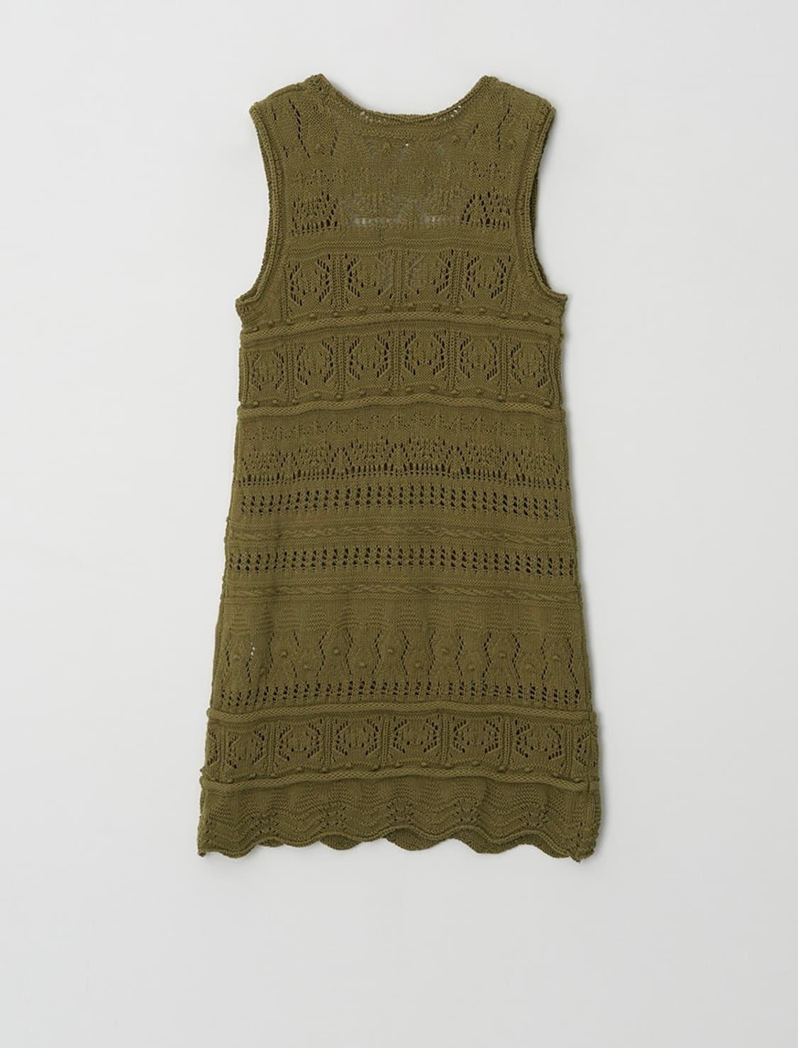 아뜰리에에디션 Openwork Cotton Dress (khaki) 상품이미지4