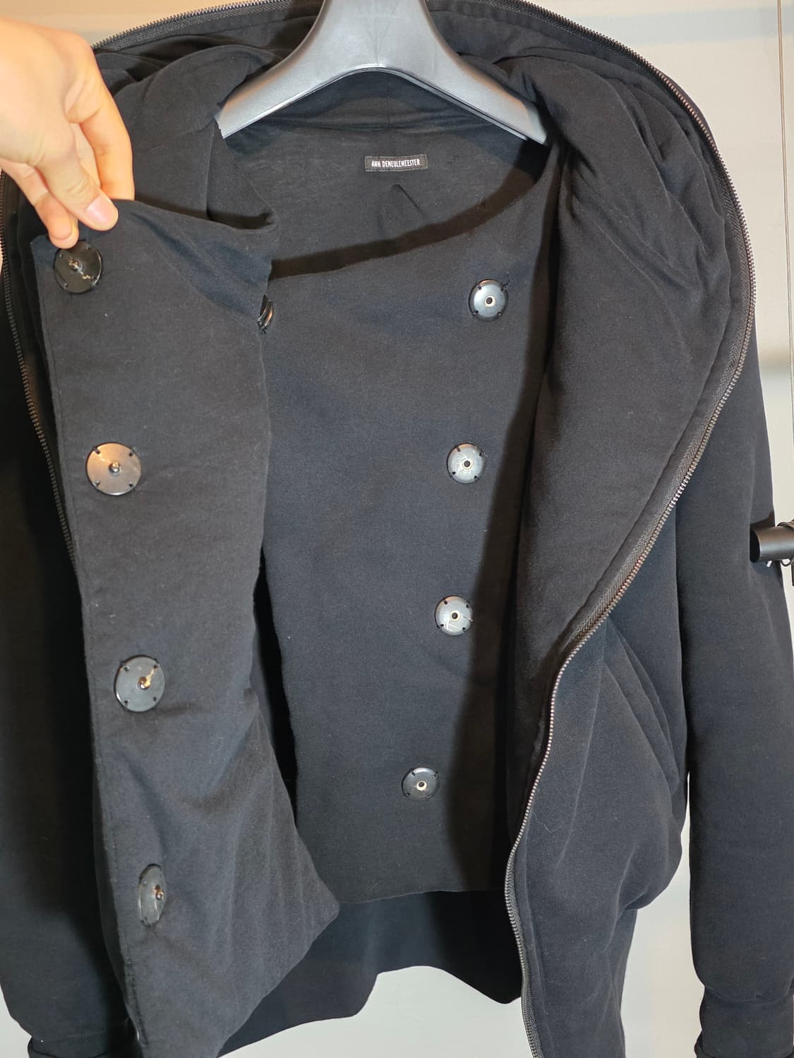 Ann demeulemeester Layered Zip Bomber 상품이미지9