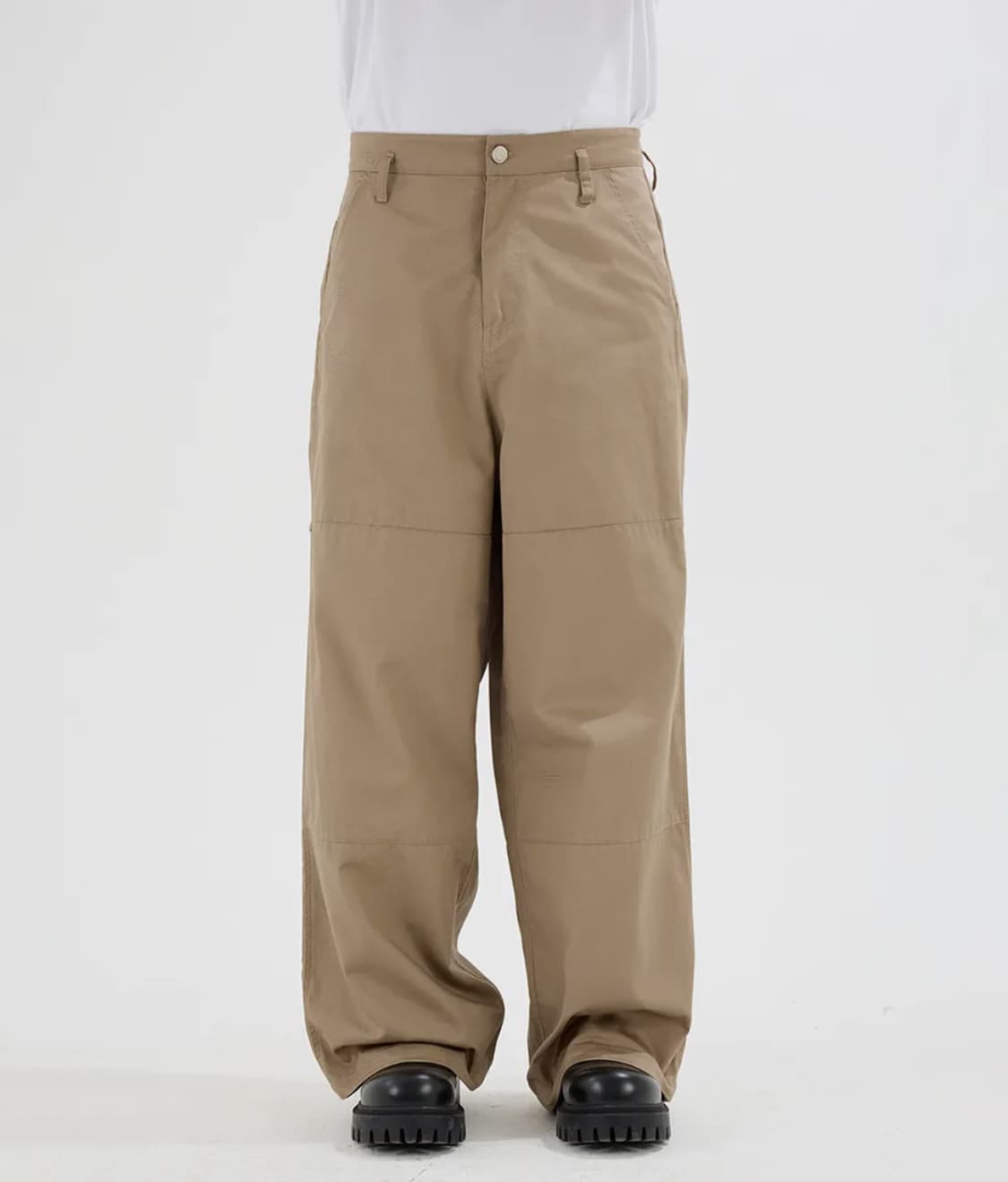 이에이(IEY) 파니 사이드턱 팬츠 베이지 상품이미지1