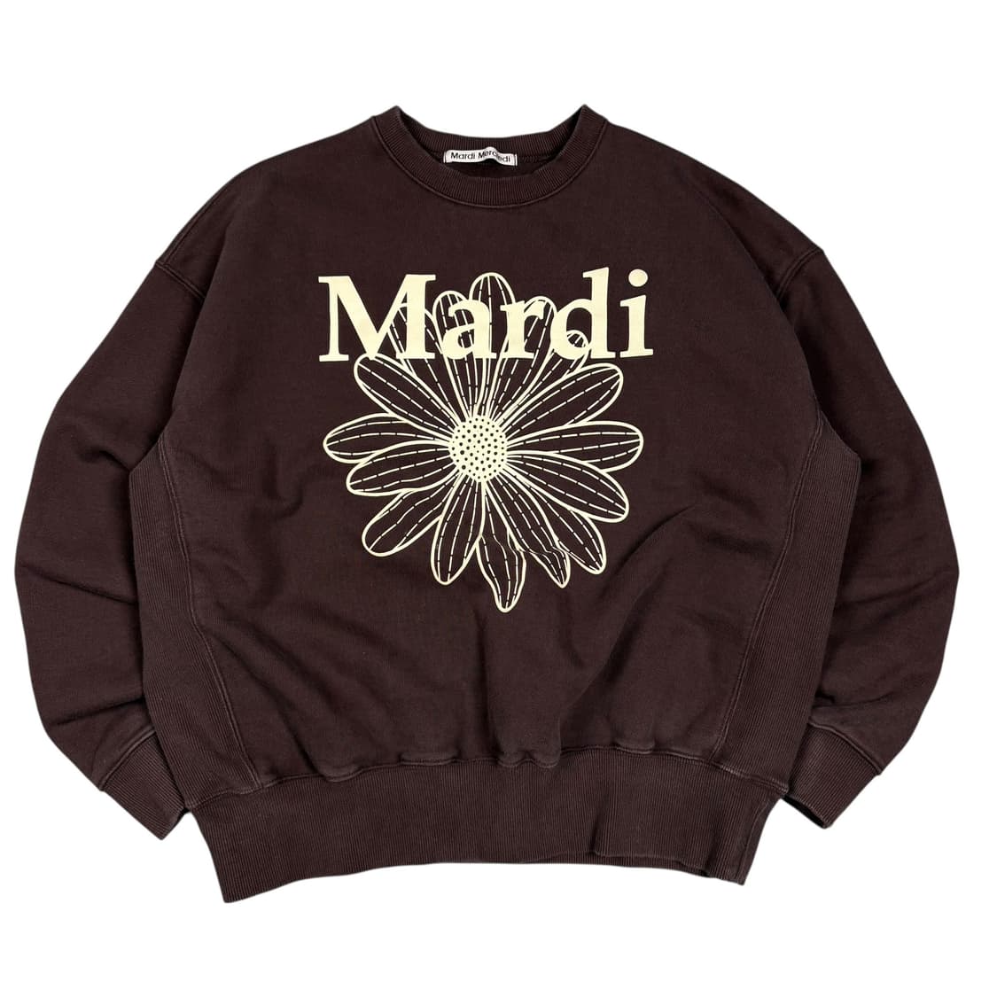 마르디 메크르디 브라운컬러 맨투맨 상품이미지1
