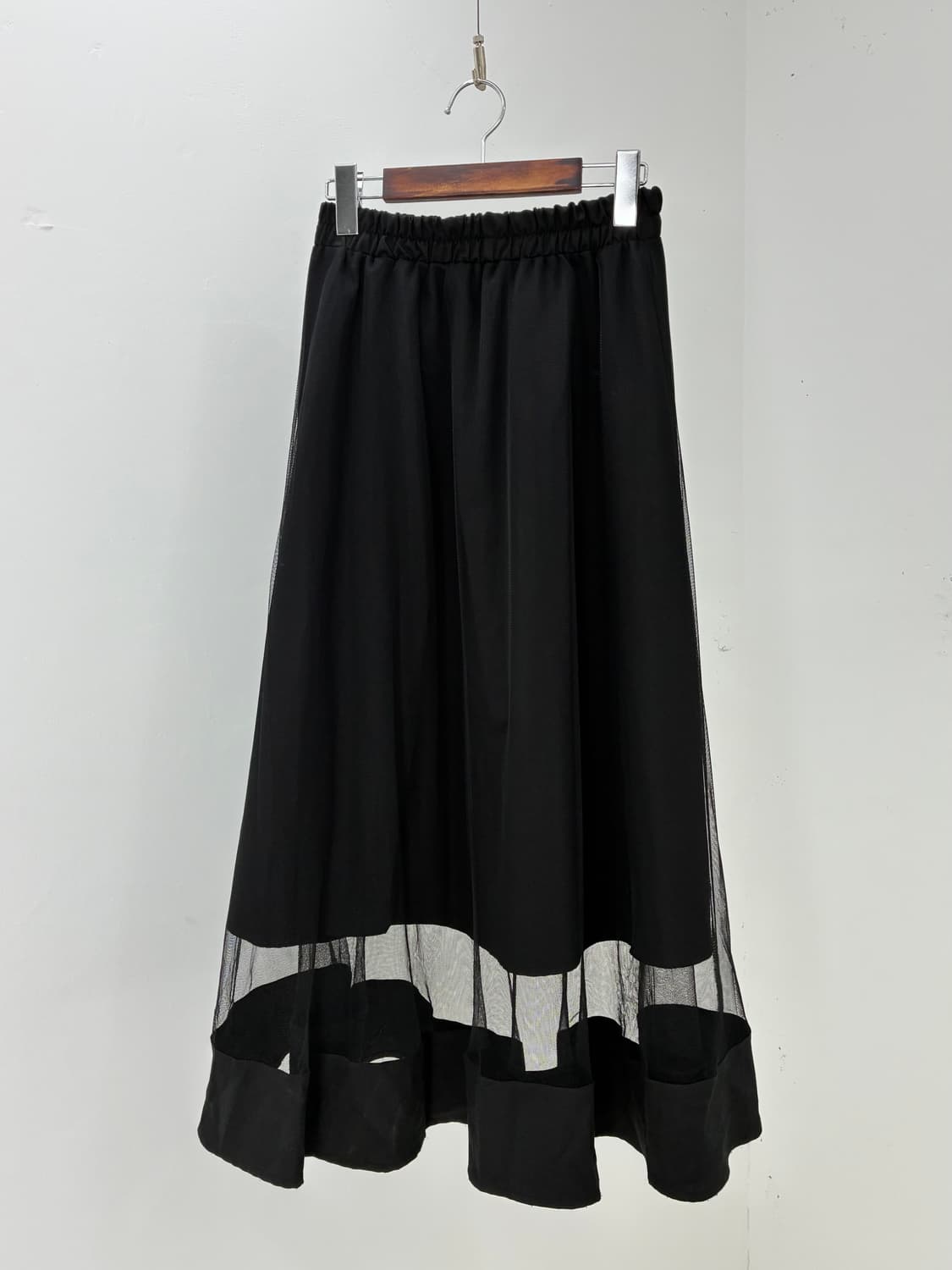 Black see-through sk 상품이미지1