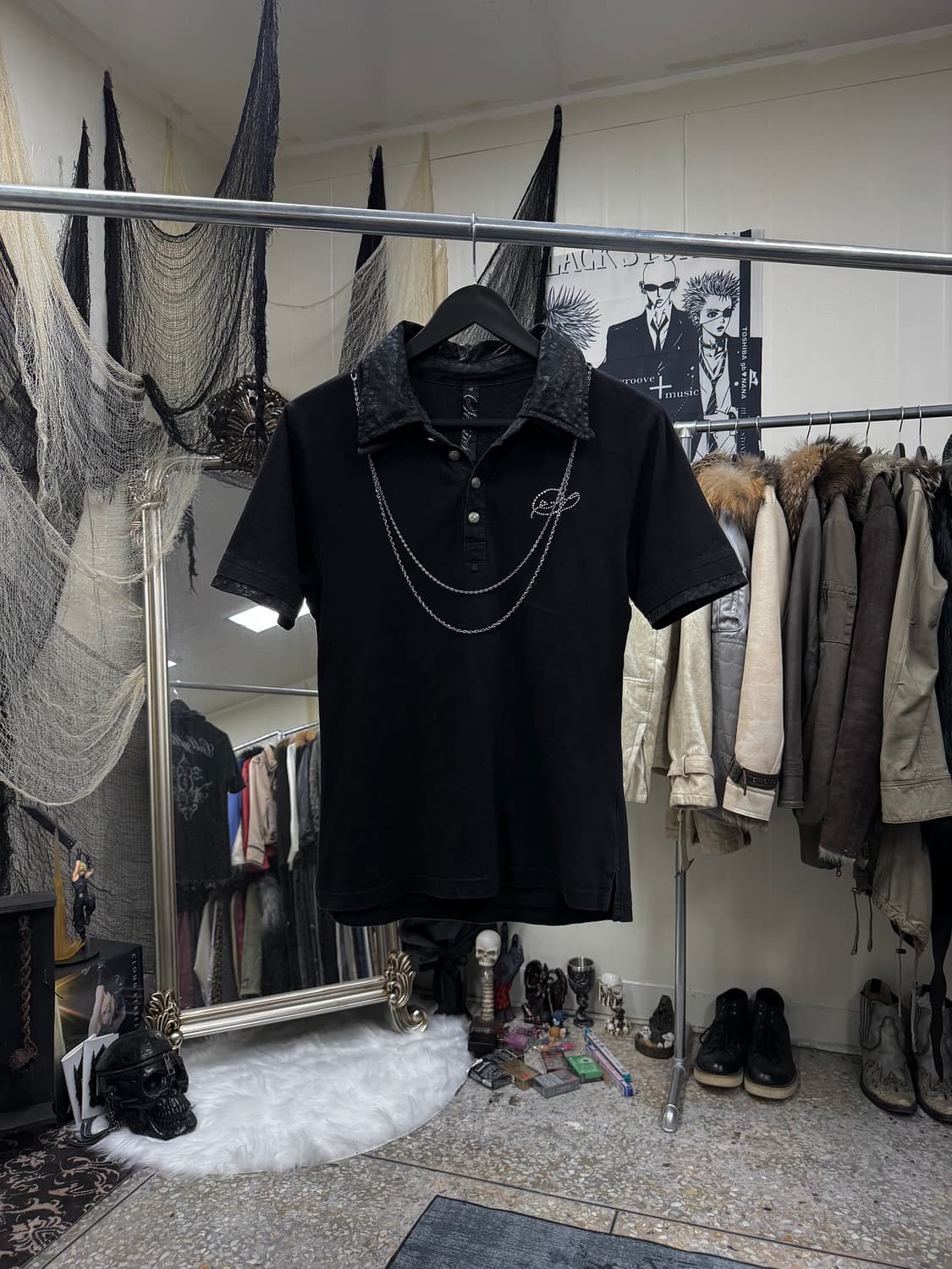 Session Midas necklace black leopard pk  상품이미지1