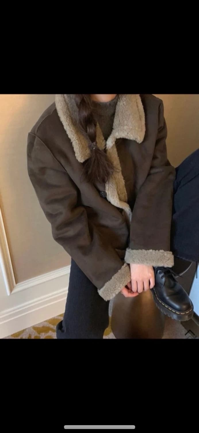 메이비베이비 무스탕자켓 카키  상품이미지2