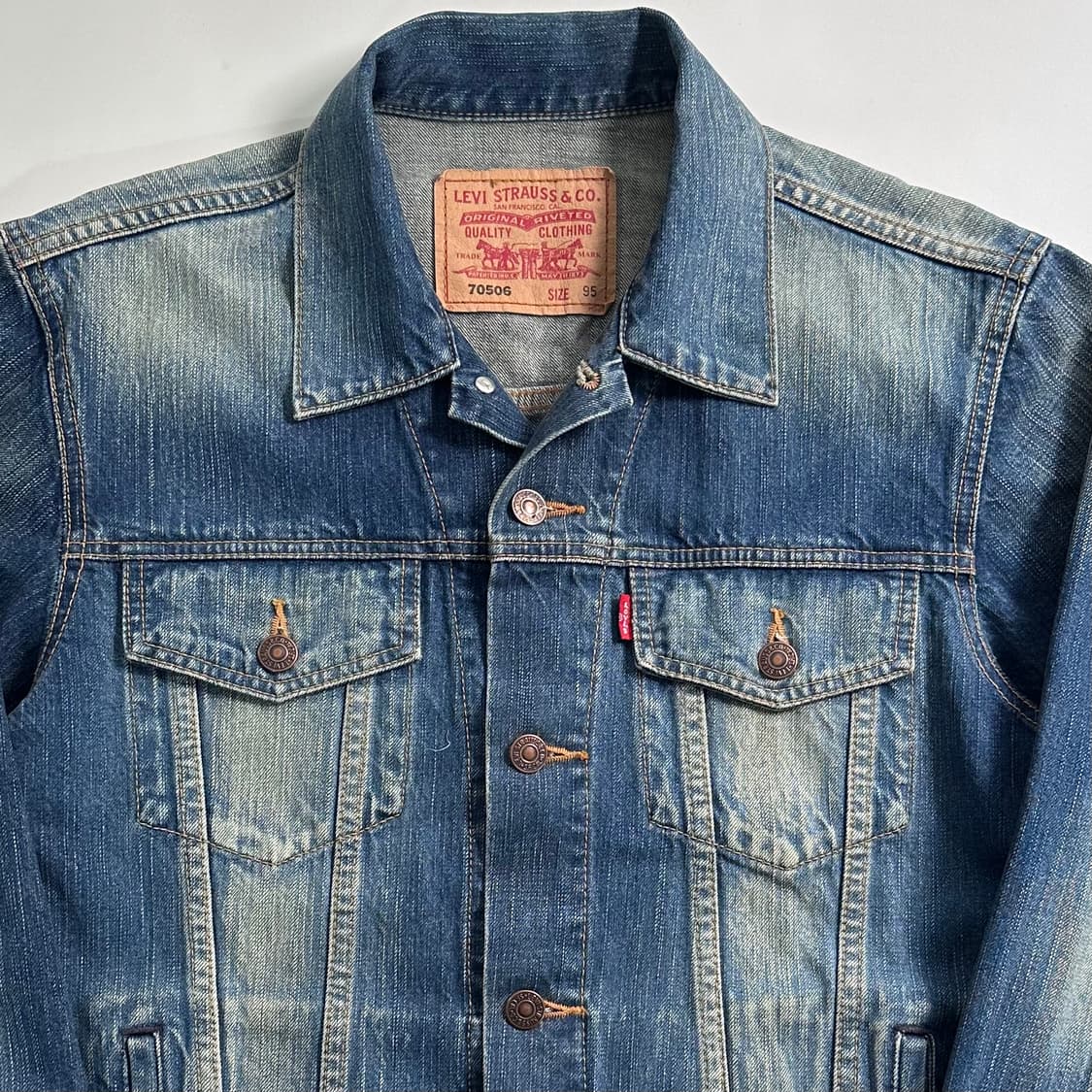 리바이스 워싱 데님 트러커 자켓 상품이미지2