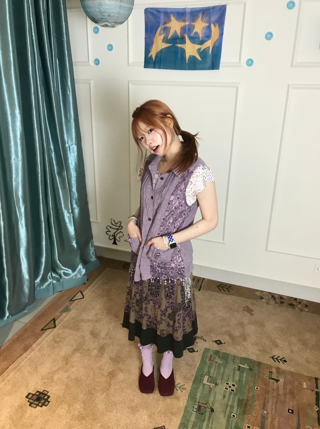 빈티지하면서도 괴짜 무드가 느껴지는 코디𖧧𓂃˖₊☂️🫧 상품이미지1