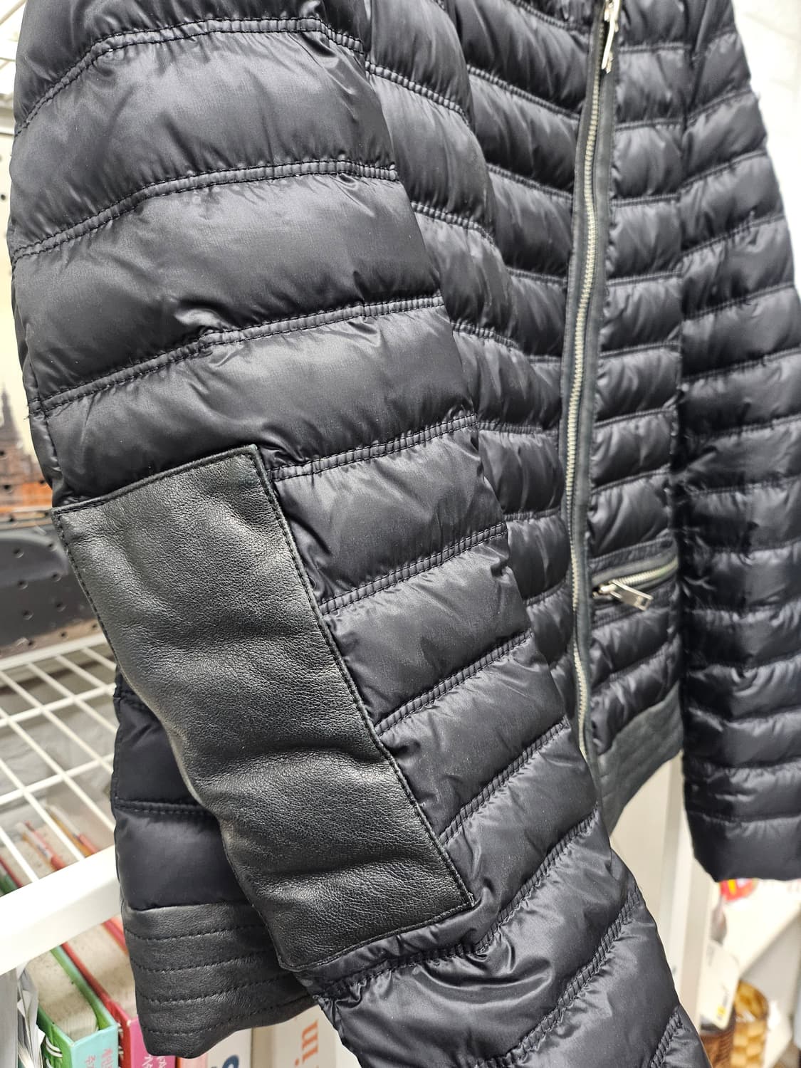 마쥬 여성 경량패딩 44~마른55 양가죽배색 WL86 상품이미지4